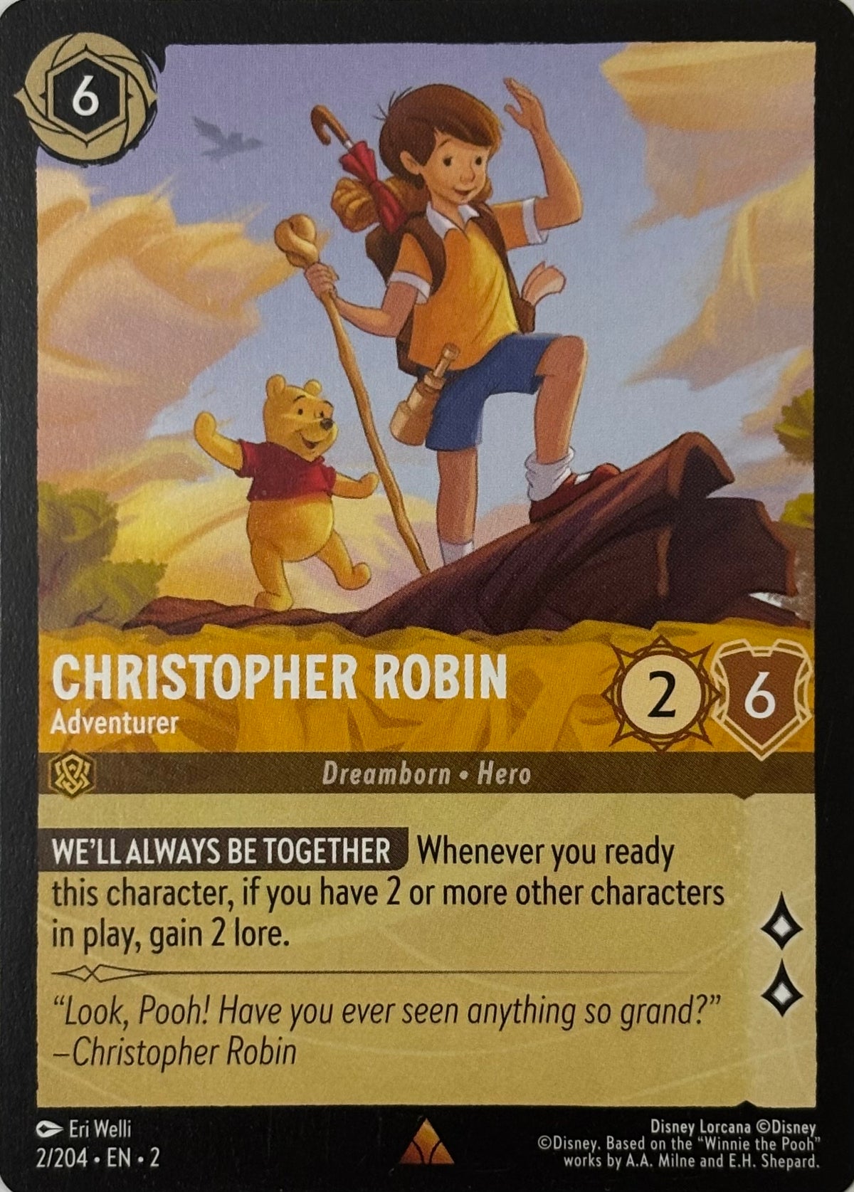 Disney Lorcana Christopher Robin 2/204
