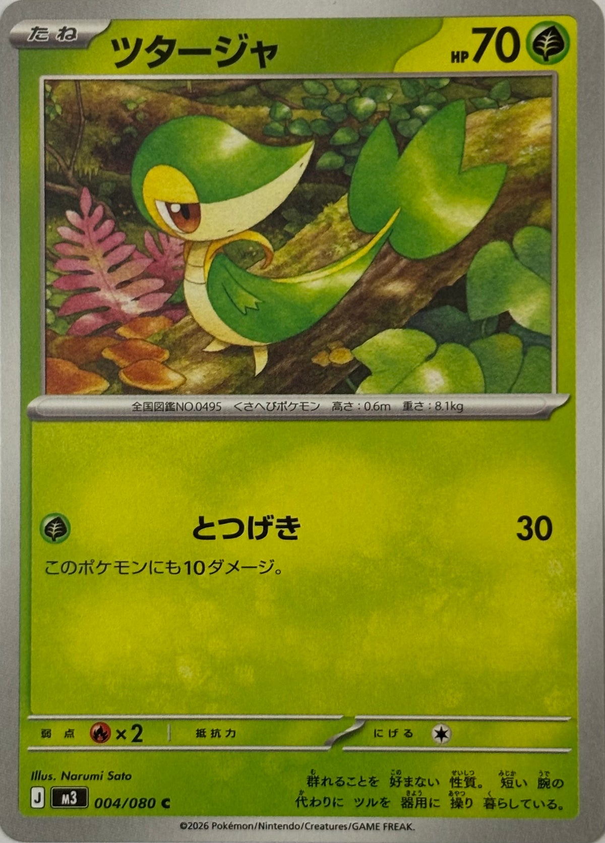 Pokemon Tcg Snivy 004/080 (Japones)