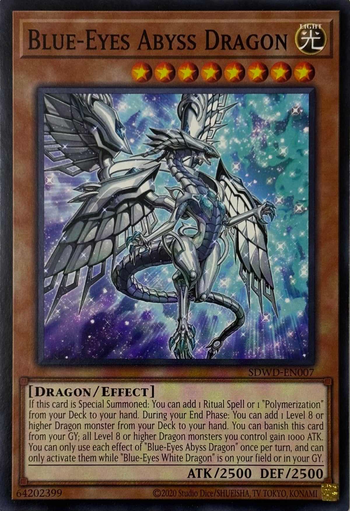 Yugioh! Blue-Eyes Abyss Dragon Sdwd-en007