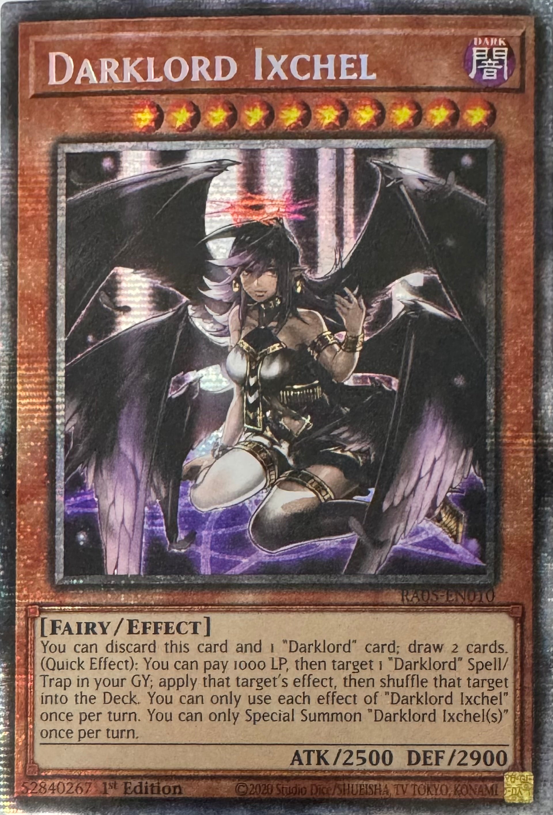 Yugioh! Darklord Ixchel Ra05-en010 1st Edition Starlight
