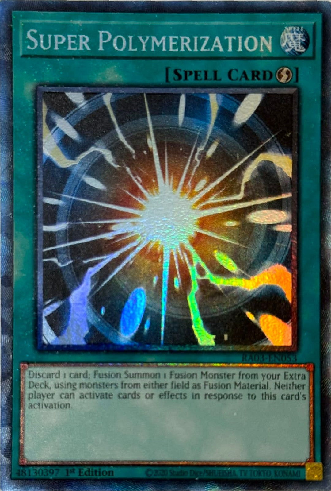 Yugioh! Super Polymerization Ra03-en053 1st edition Collector