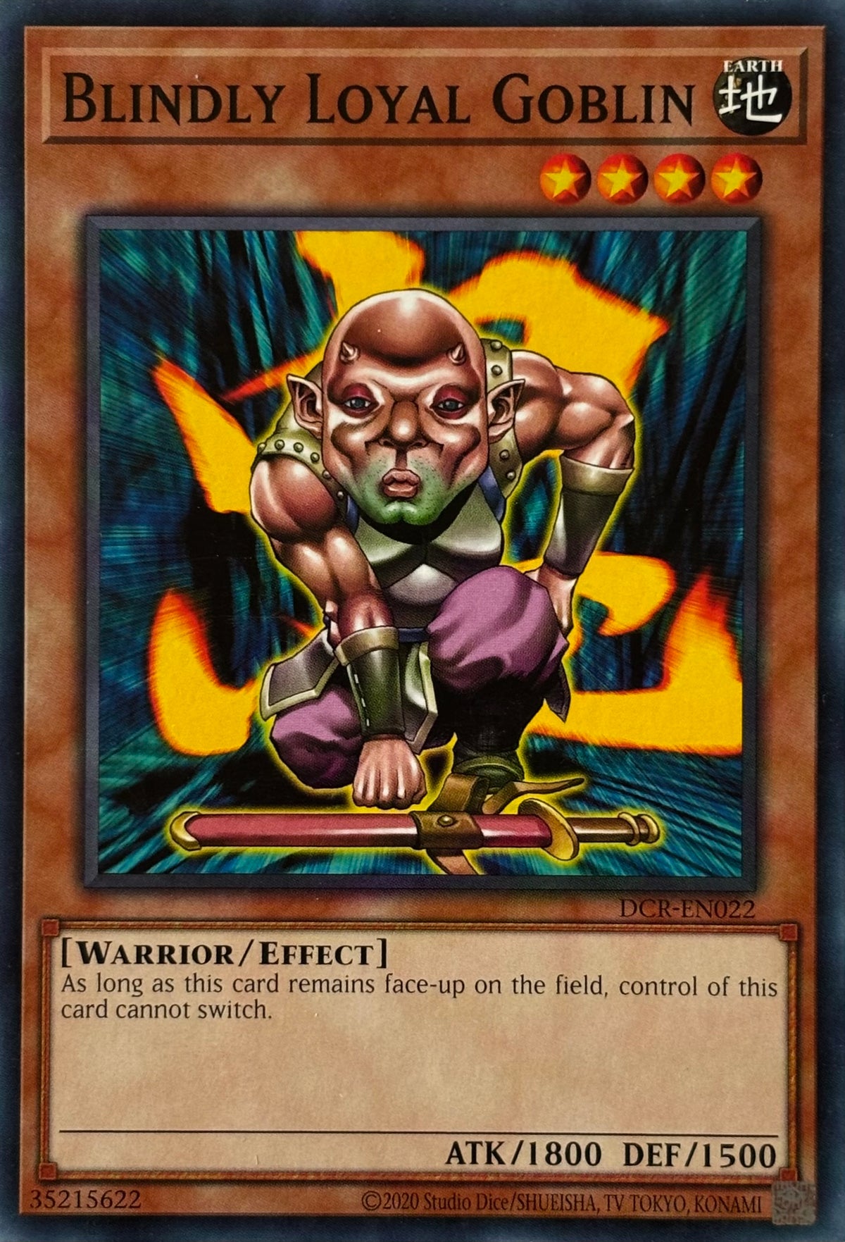 Yugioh! Blindy Loyal Goblin Dcr-en022