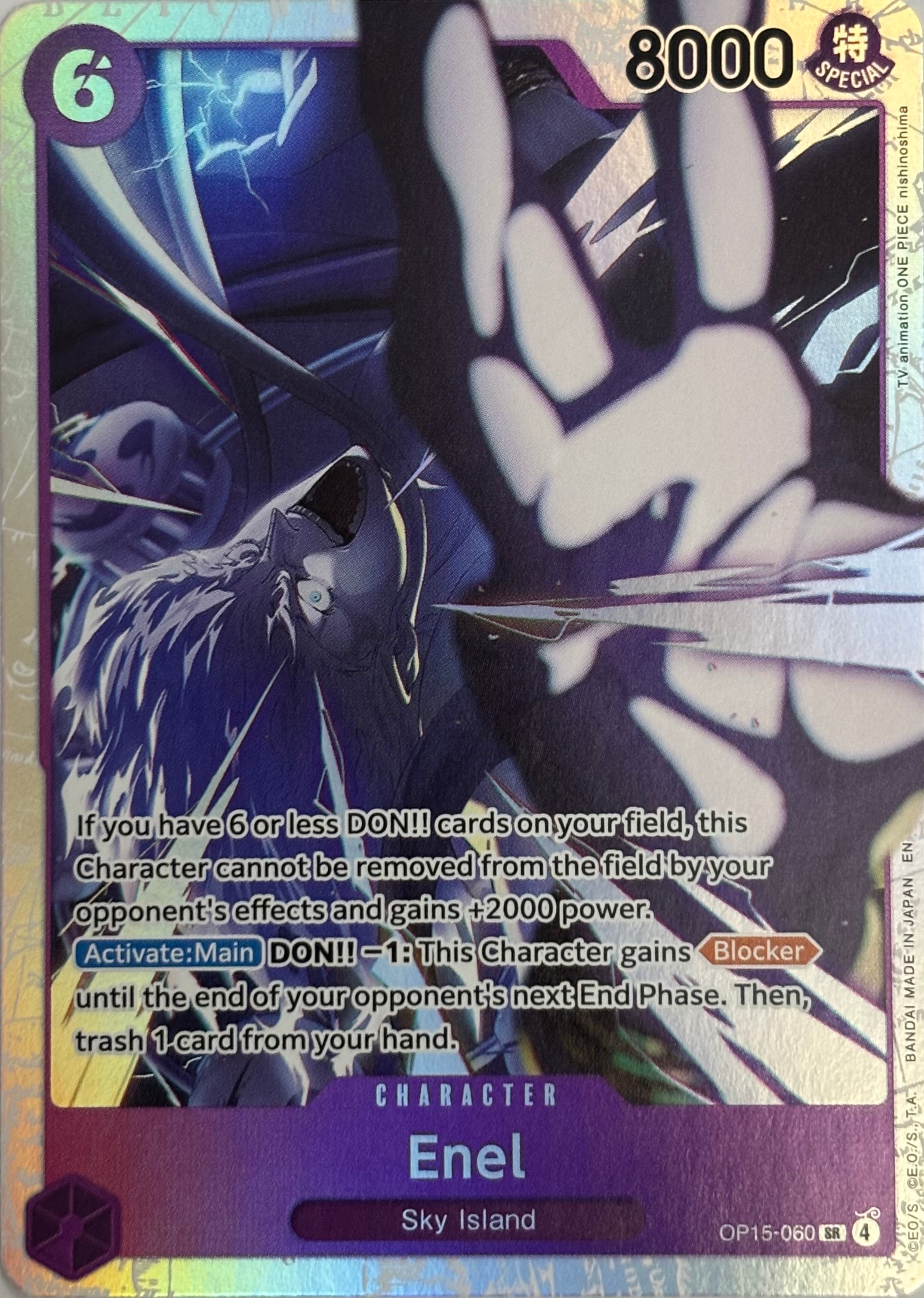 One Piece Tcg Enel Op15-060 Foil