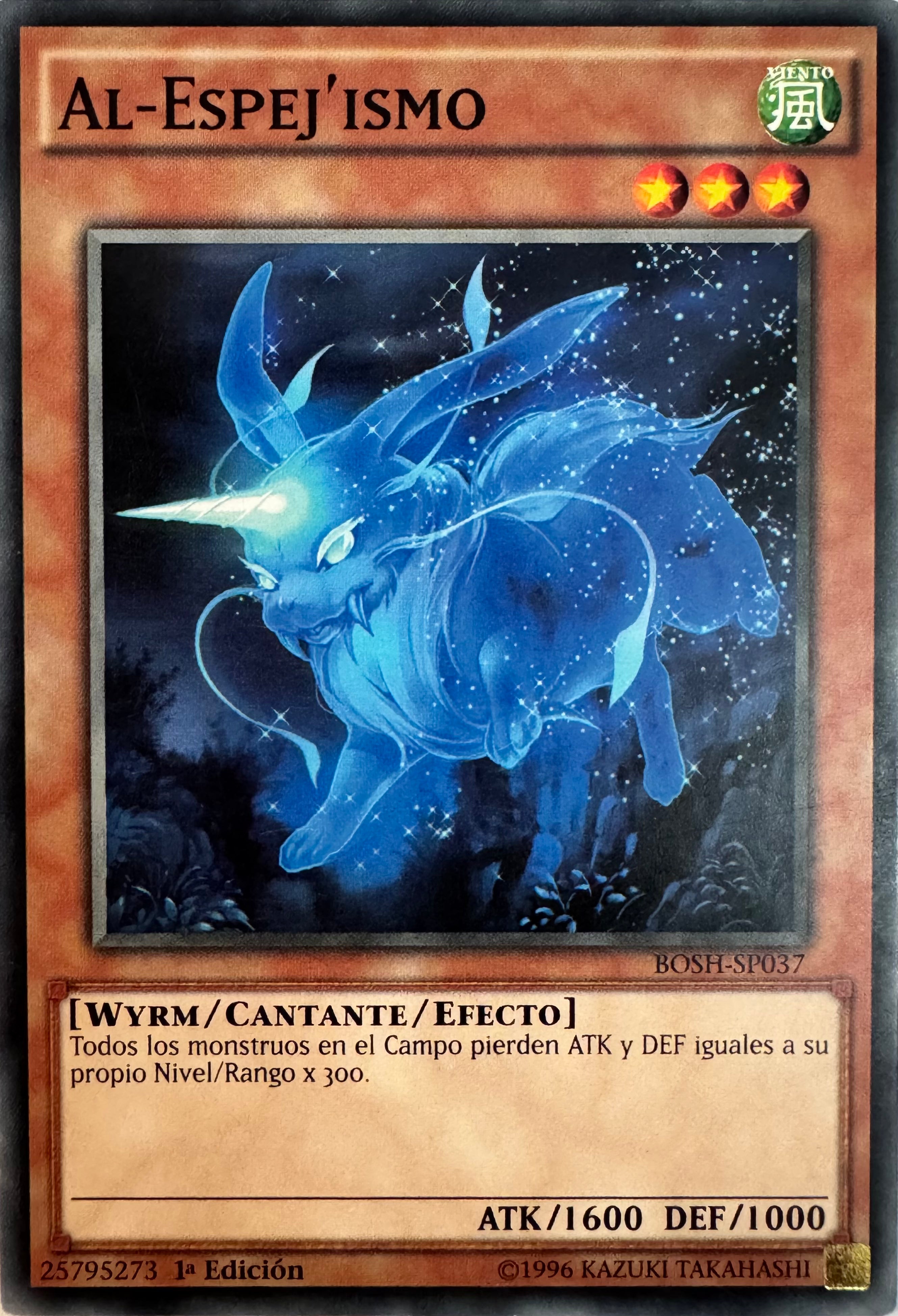 Yugioh! Al-Espej’ismo Bosh-sp037 1a Edición