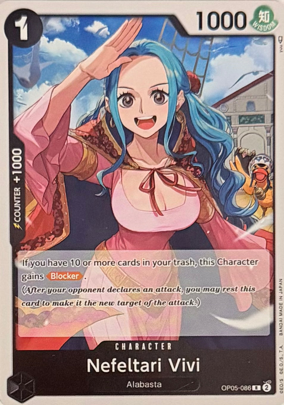 One Piece Tcg Nefeltari Vivi OP05-086 Foil