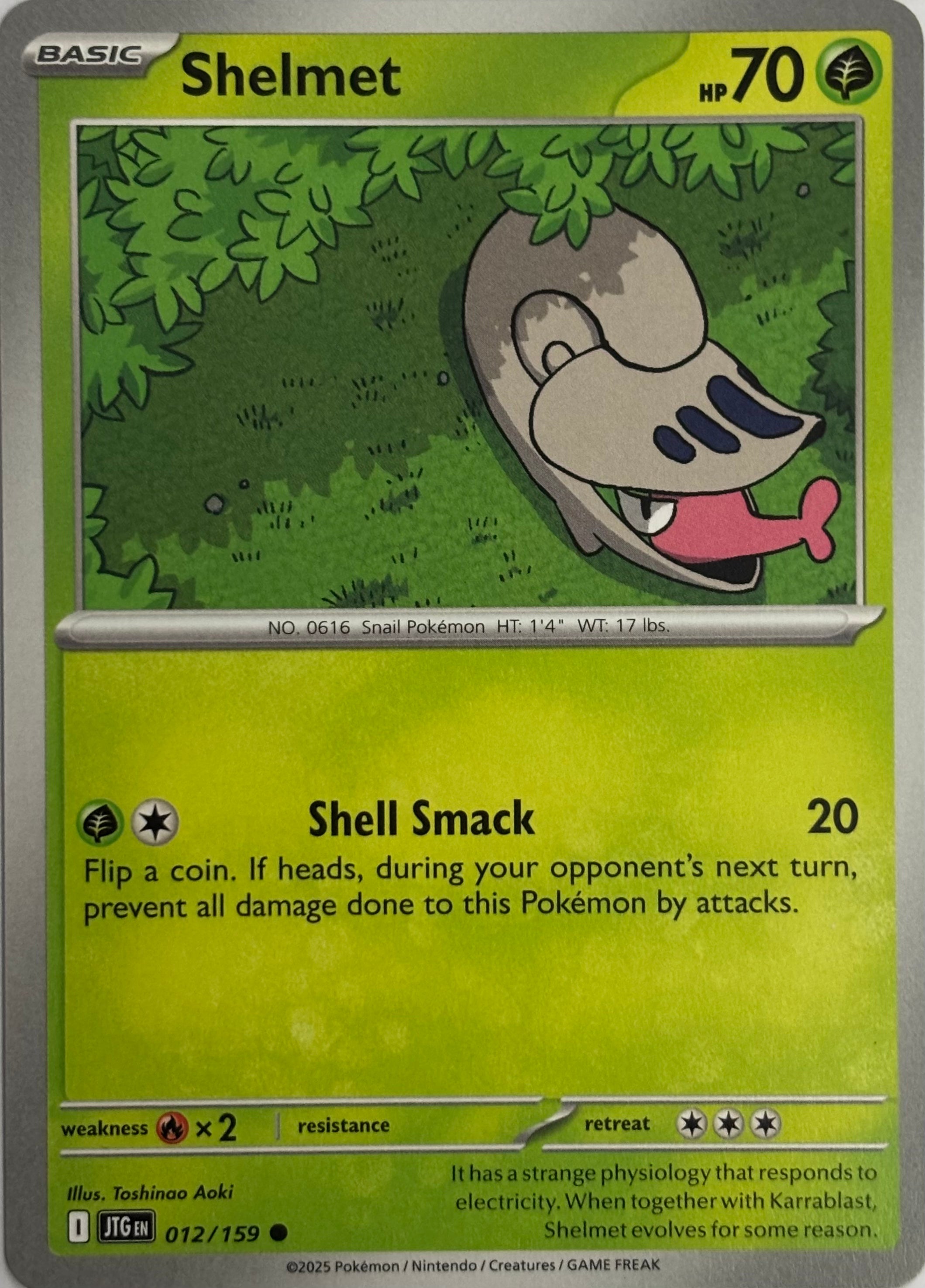 Pokemon Tcg Shelmet 012/159