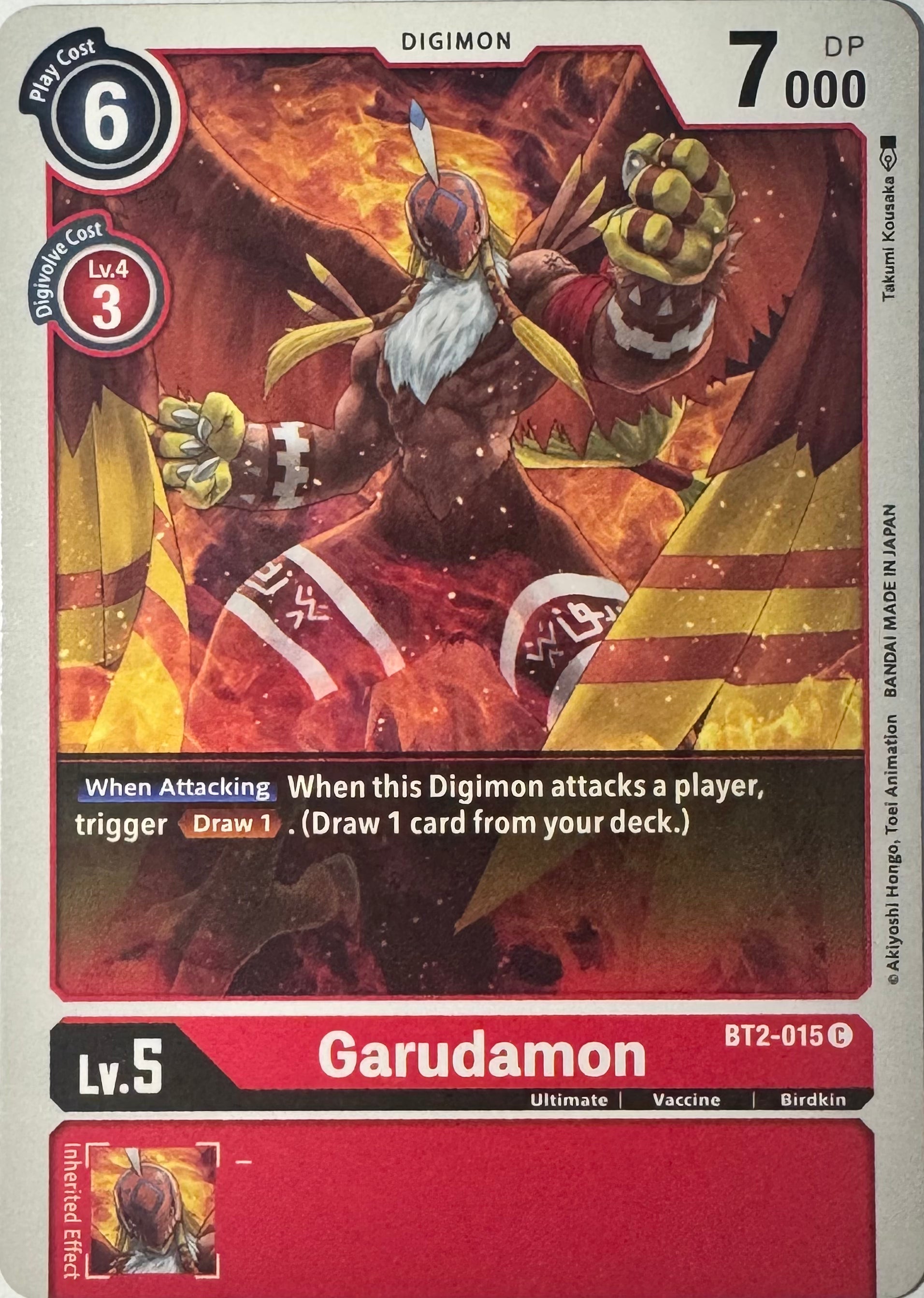 Digimon Tcg Garudamon Bt2-015