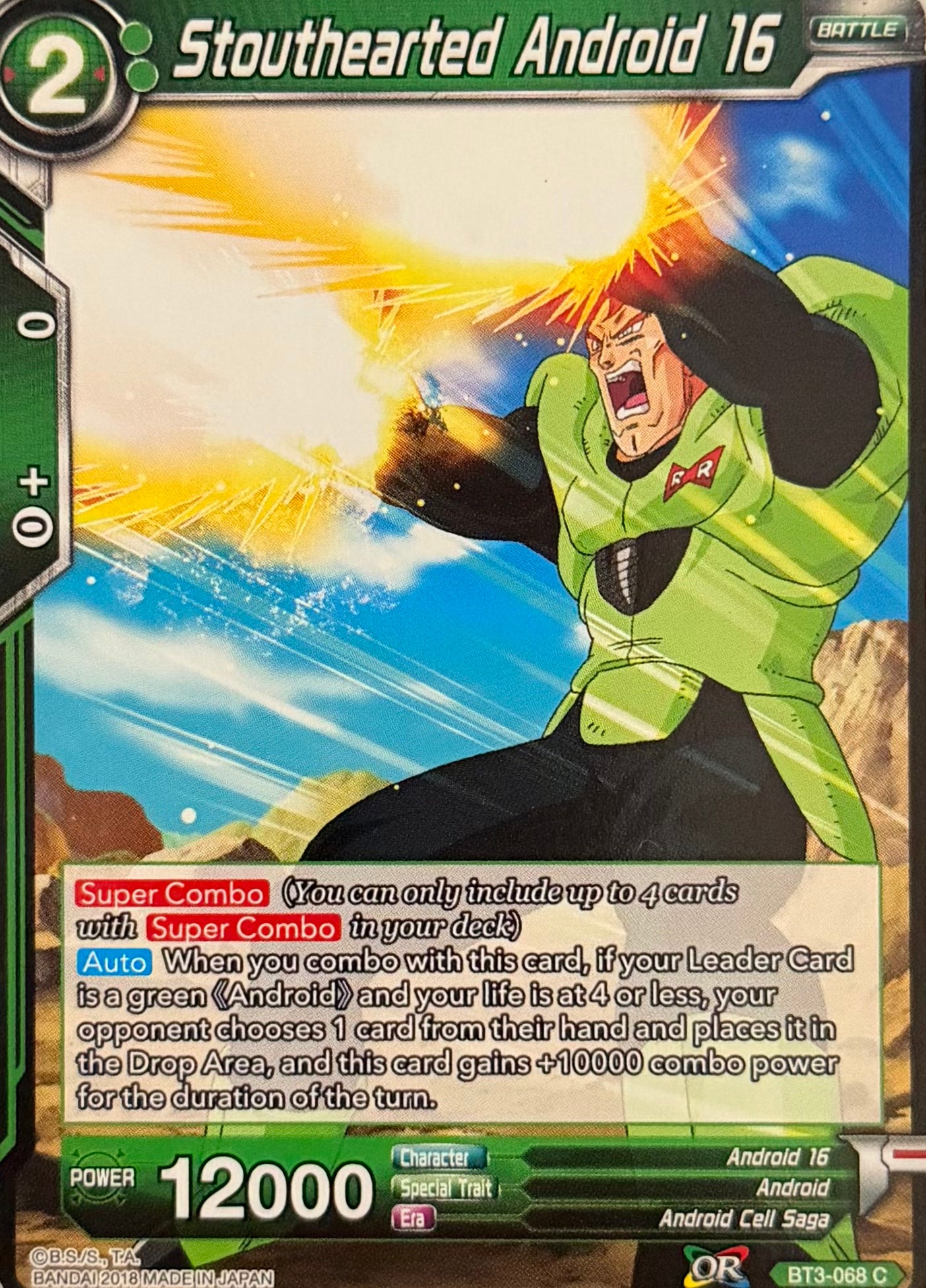 Dragon Ball Tcg Stouthearted Android 16 BT3-068