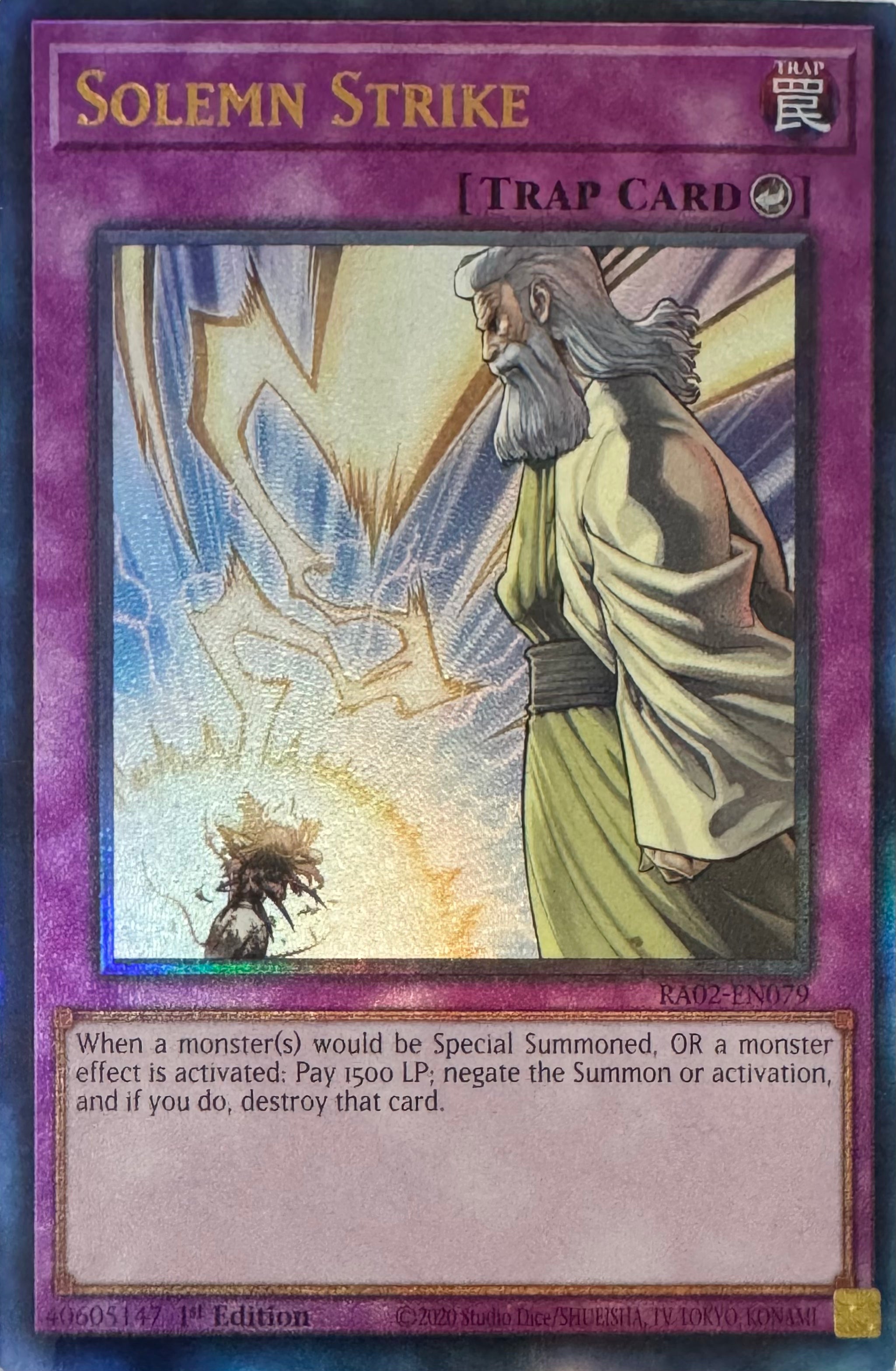 Yugioh! Solemn Strike Ra02-en079 1st Edition Ultimate