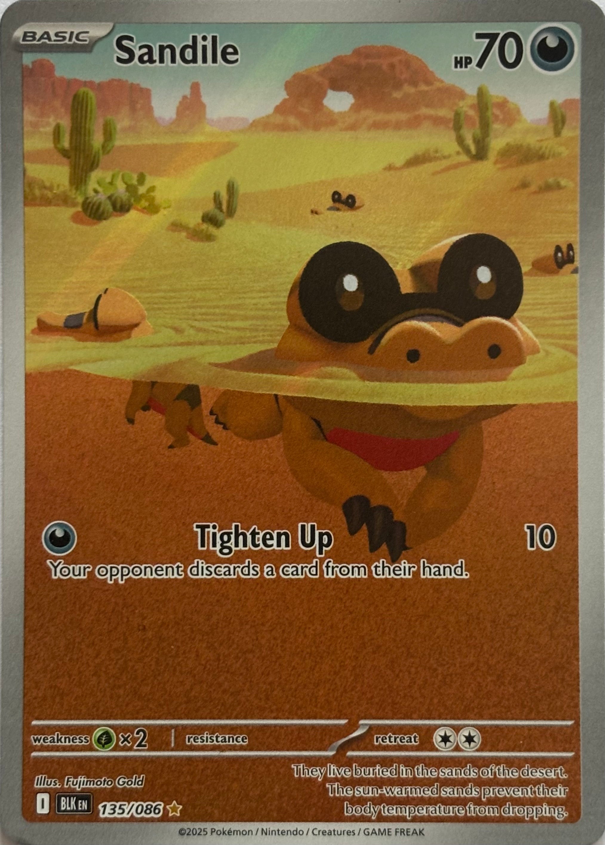 Pokemon Tcg Sandile 135/086 Illustration Rare