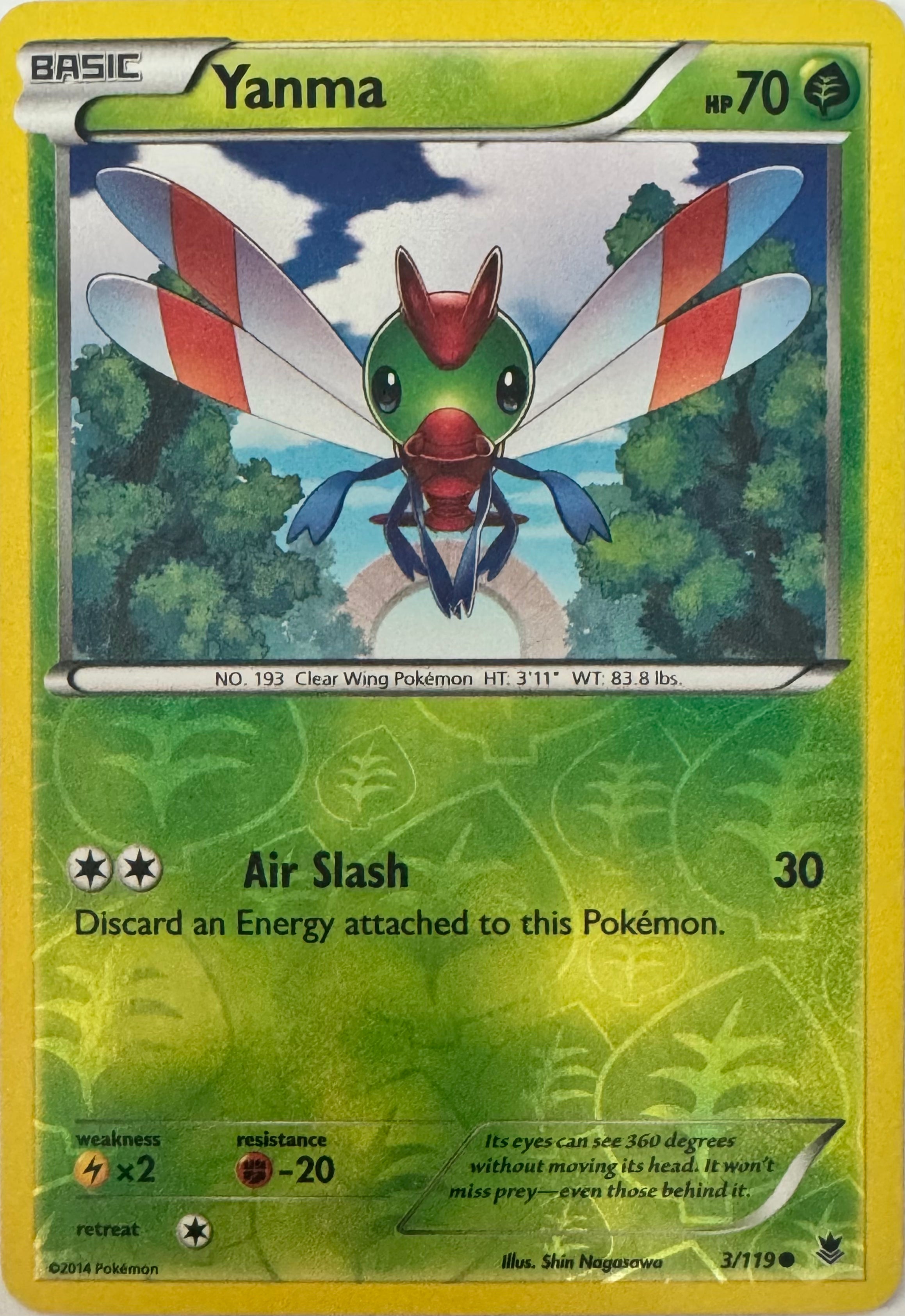 Pokemon Tcg Yanma 3/119 Reverse