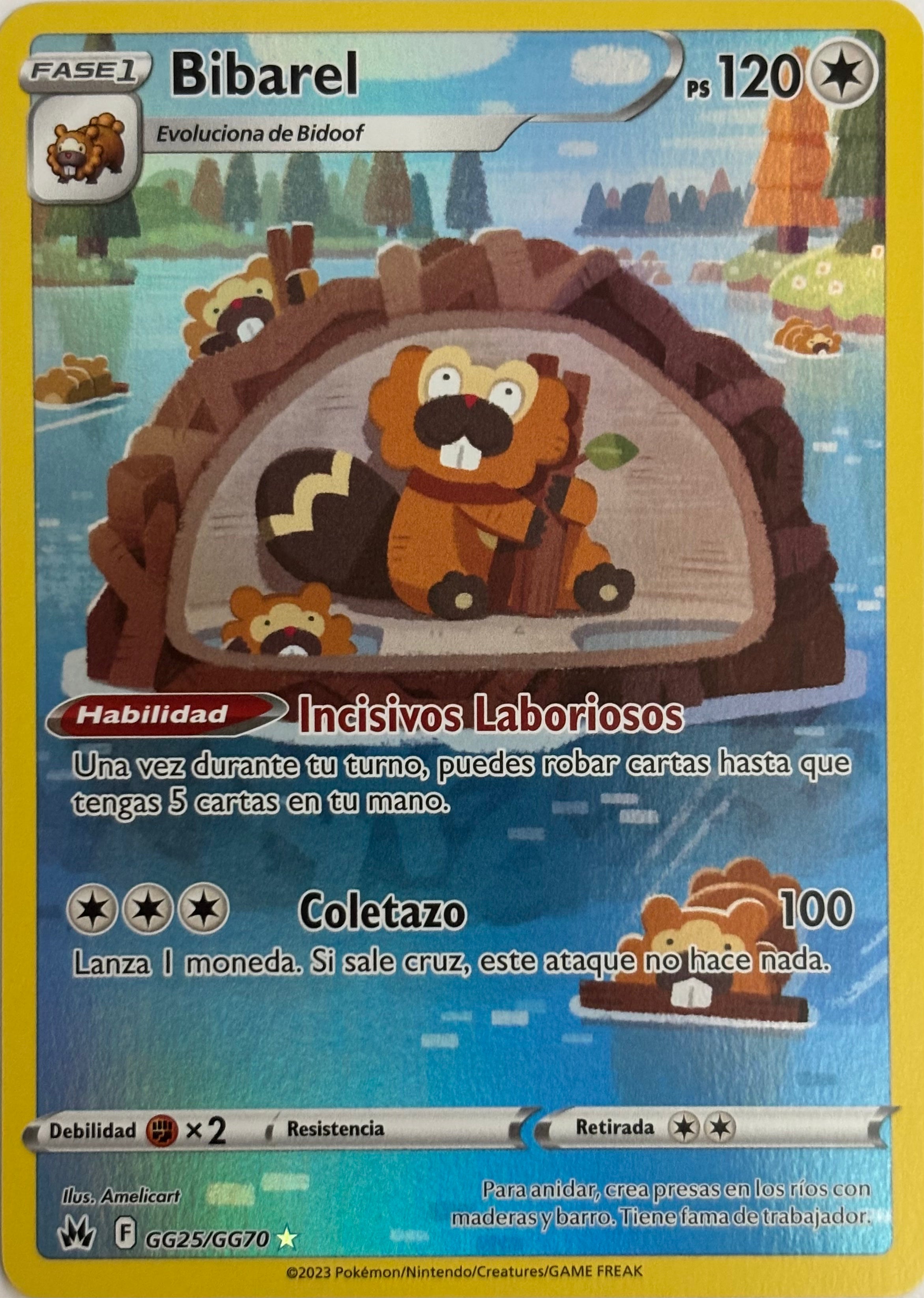 Pokemon Tcg Bibarel GG25/GG70 (Español)
