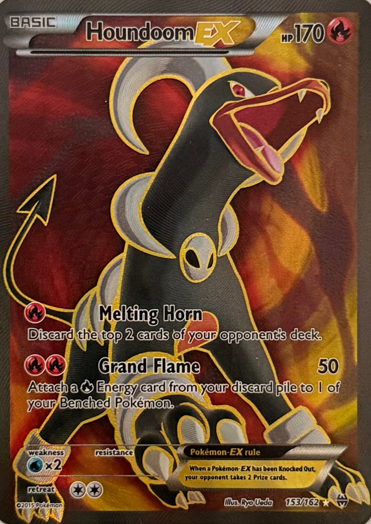 Pokemon Tcg Houndoom Ex 153/162