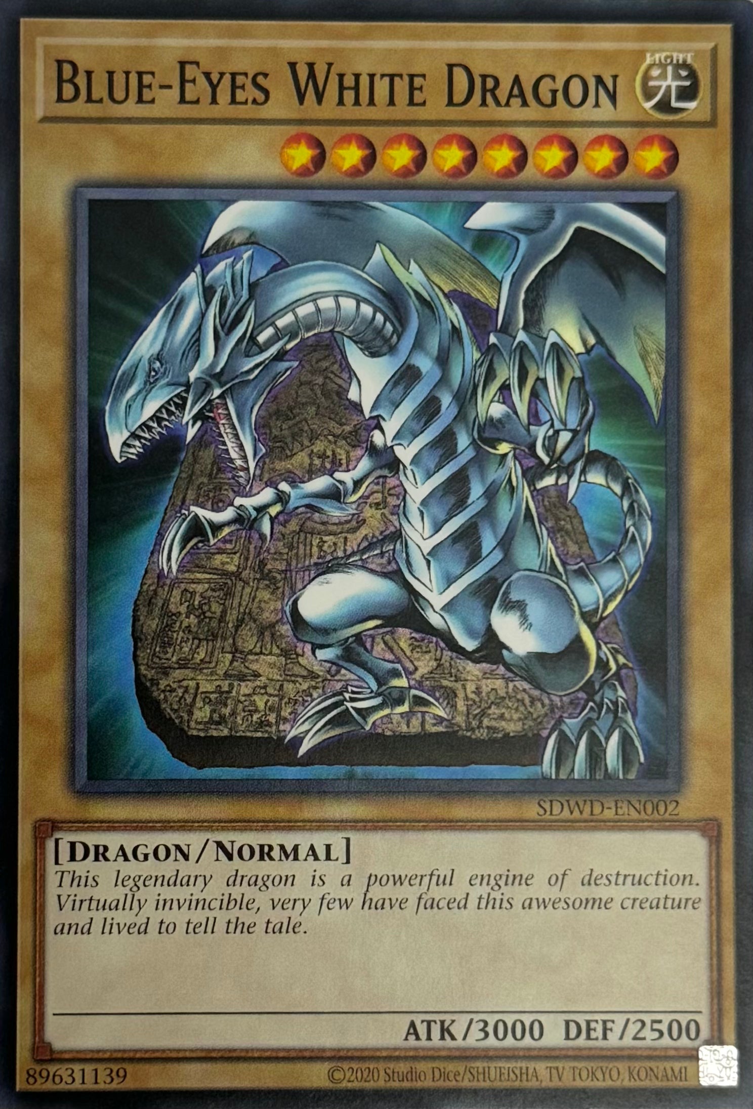 Yugioh! Blue-Eyes Blue Eyes White Dragon Sdwd-en002