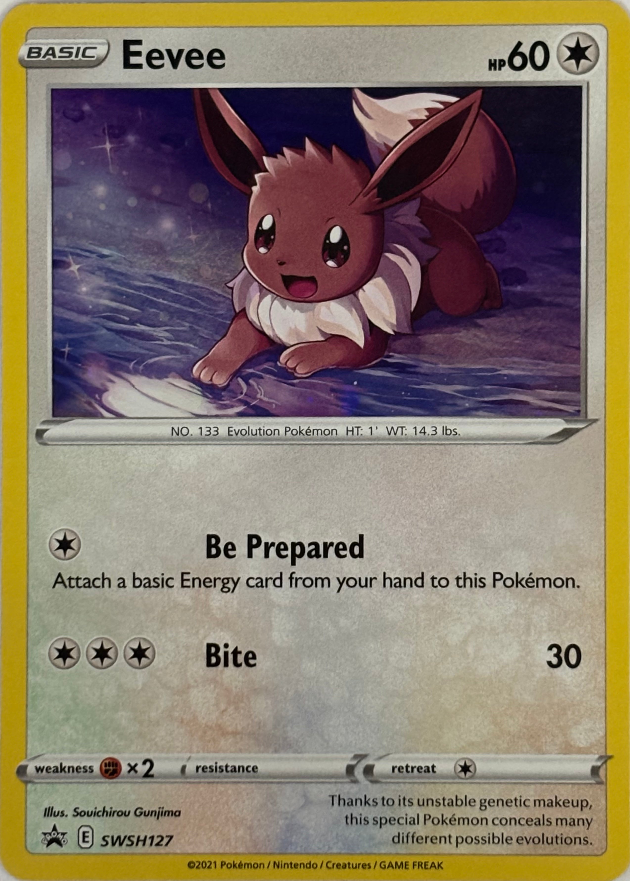 Pokemon Tcg Eevee SWSH127  Holo Promo