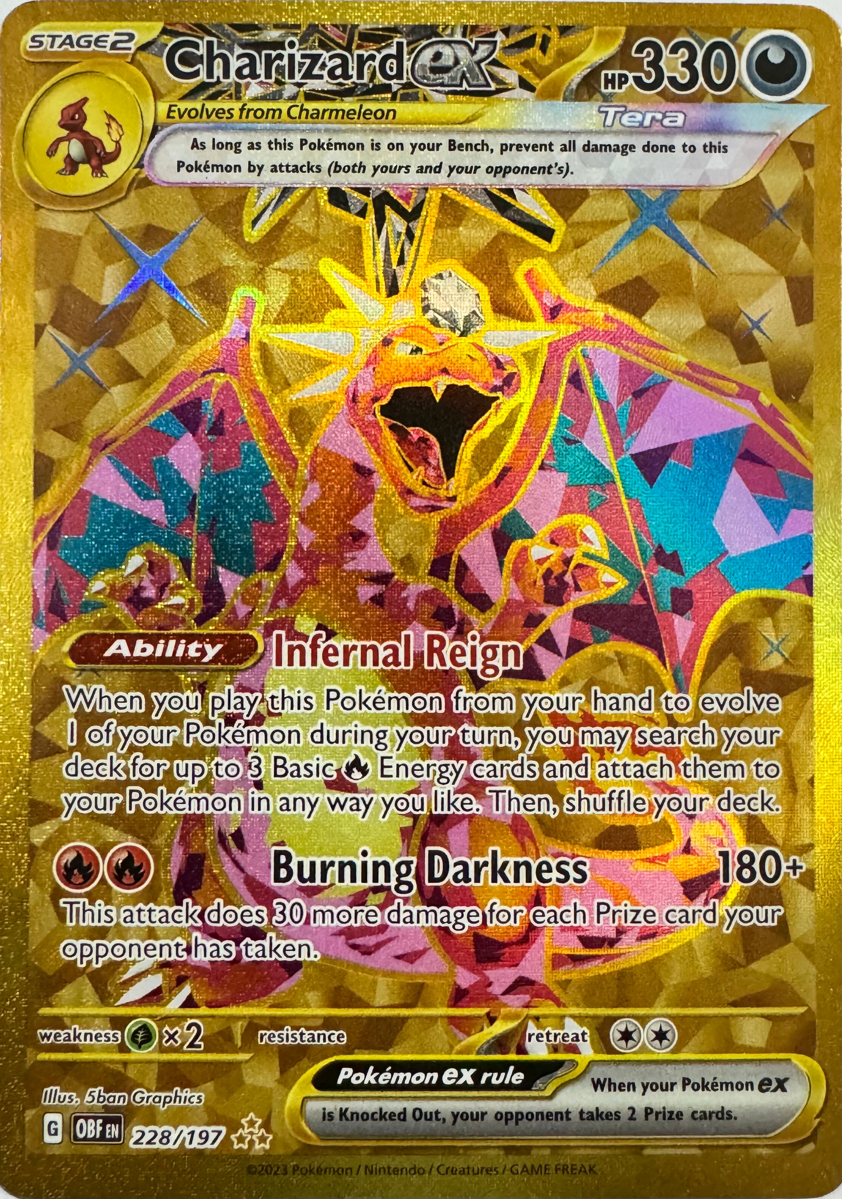 Pokemon Tcg Charizard Ex 228/197