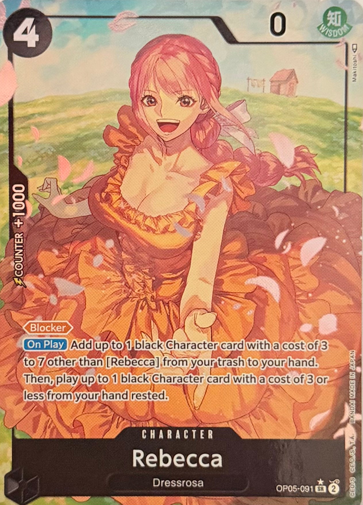 One Piece Tcg Rebecca OP05-091
