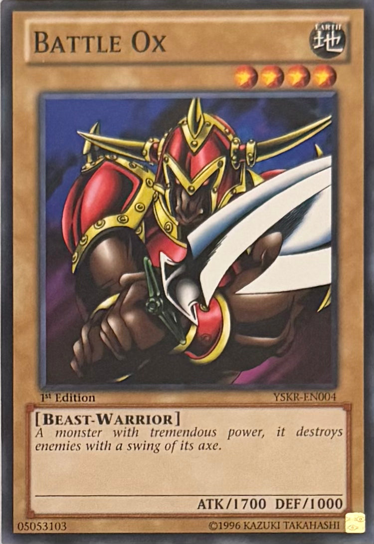 Yugioh! Battle Ox YSKR-EN004 1st Edition