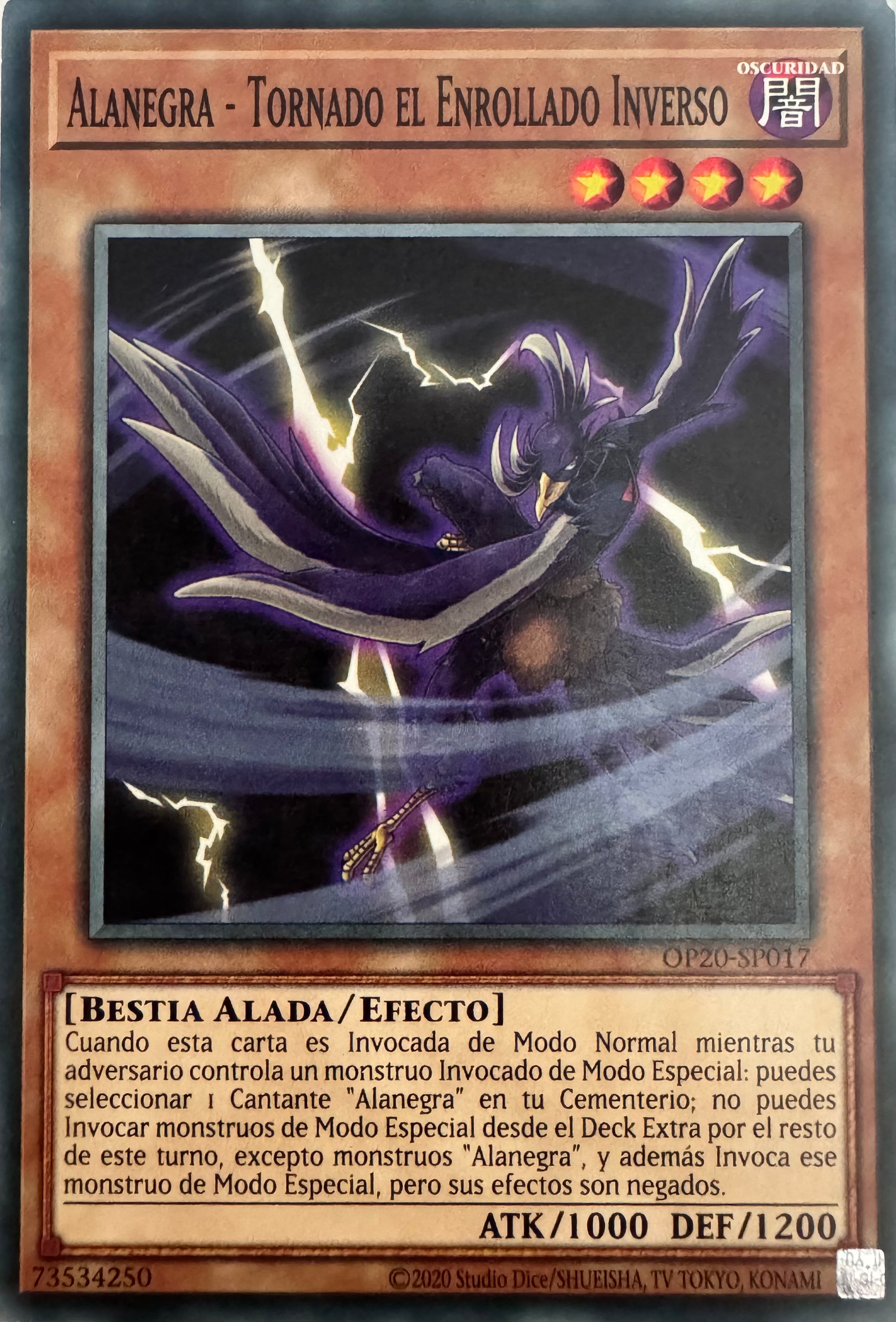 Yugioh! Alanegra - Tornado El Enrollado Inverso Op20-sp017
