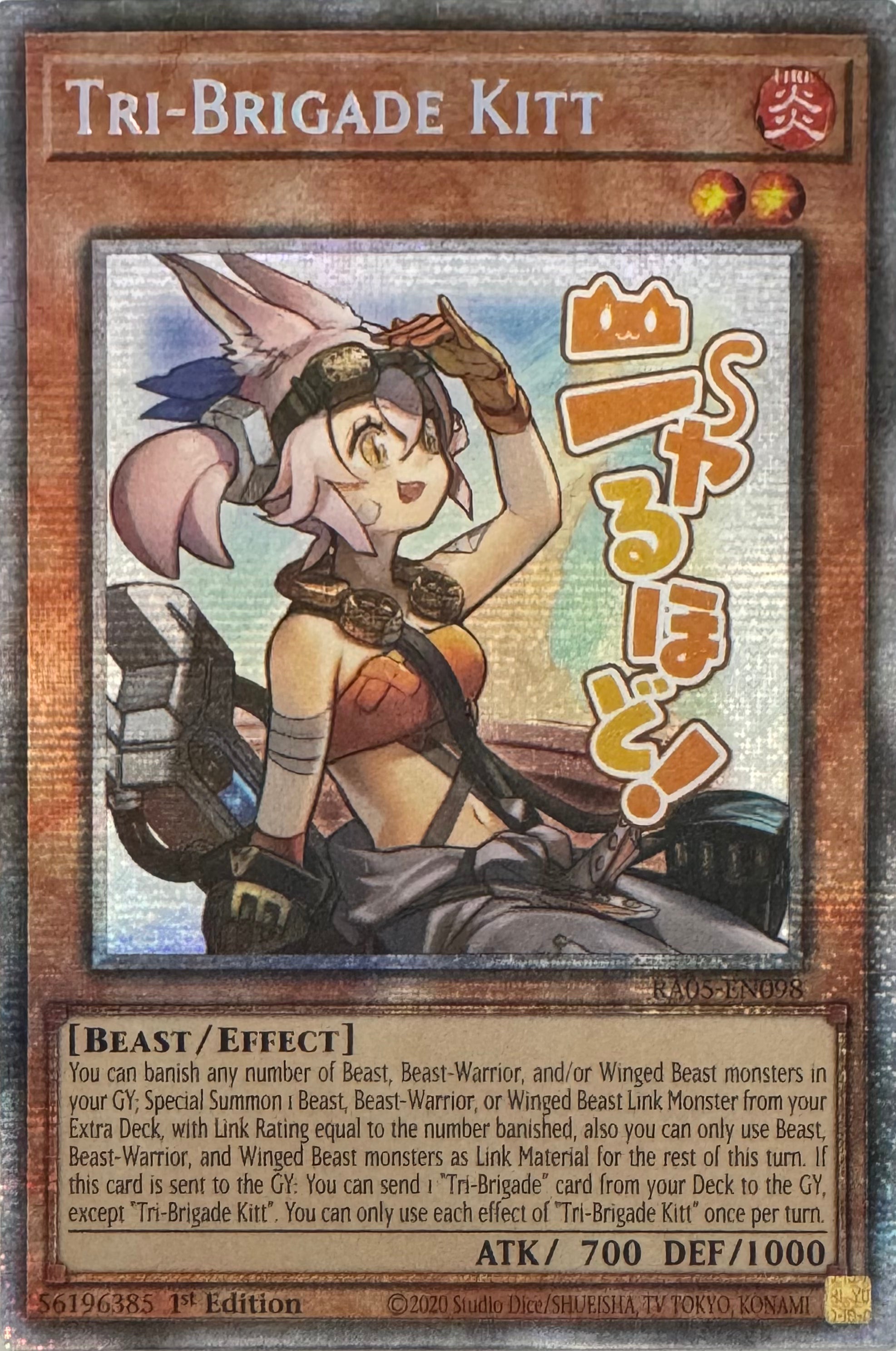 Yugioh! Tri-Brigade Kitt Ra05-en098 1st Edition Starlight