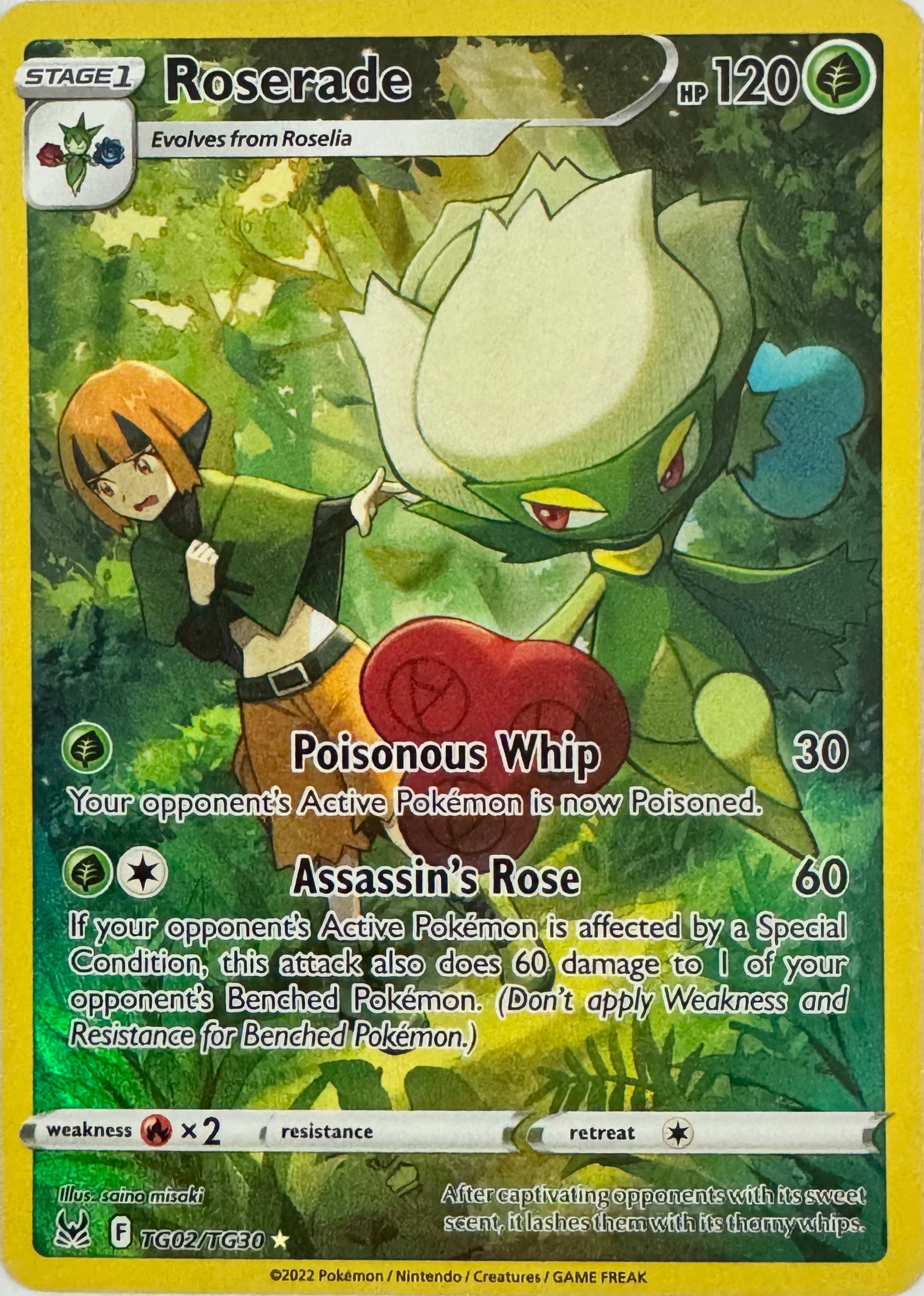 Pokemon Tcg Roserade Tg02/tg30