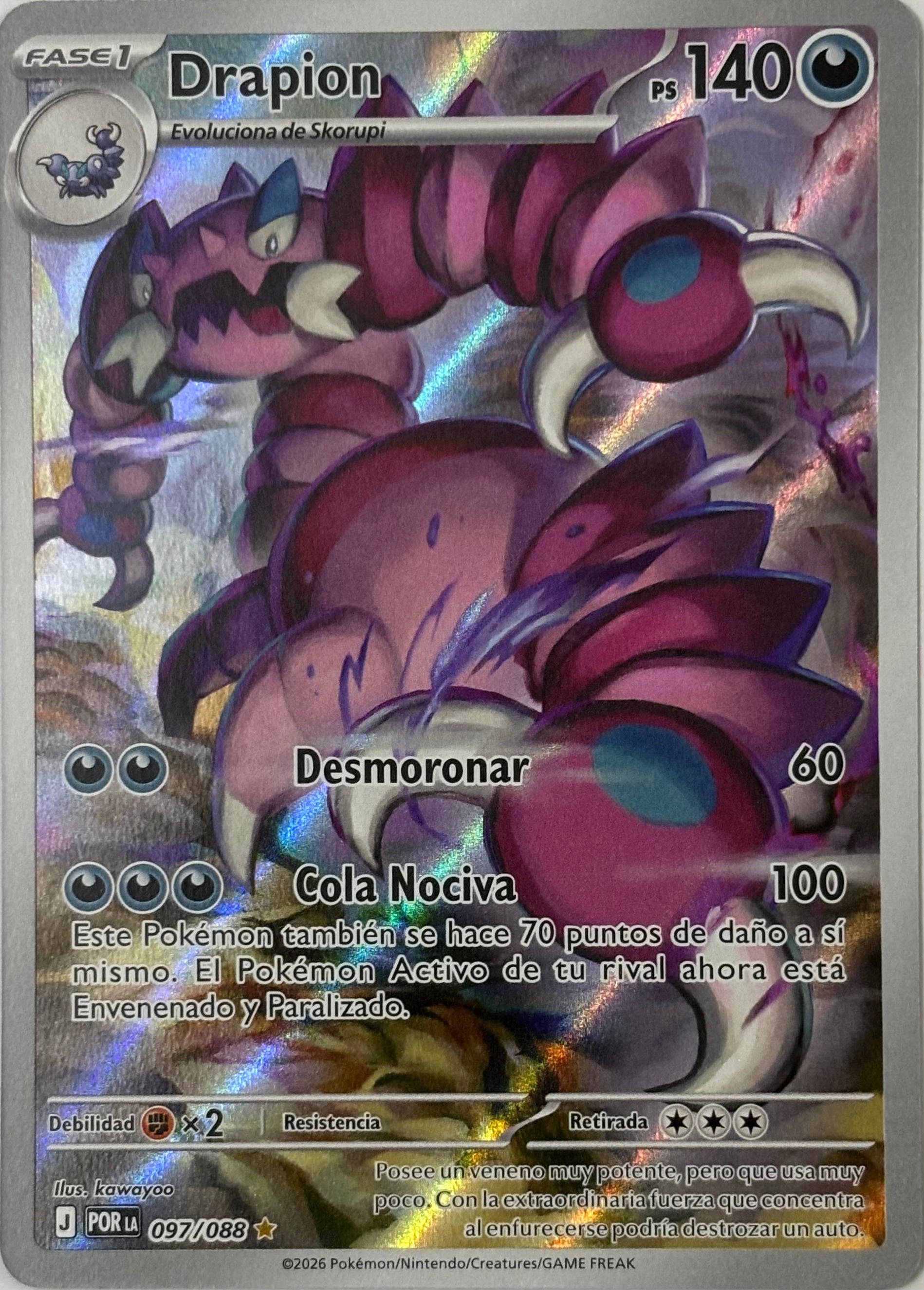 Pokemon Tcg Drapion 097/088 (Español)