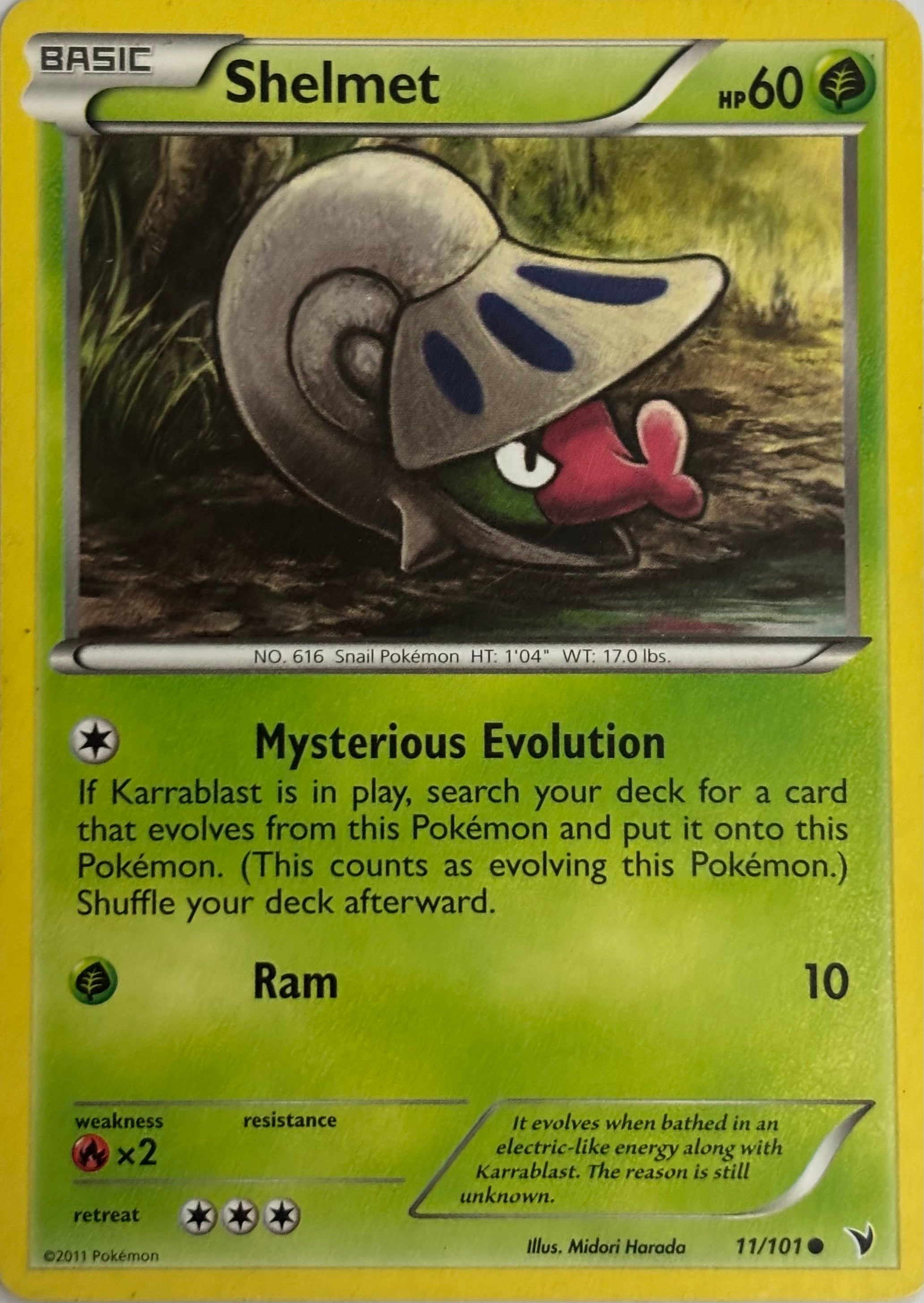 Pokemon Tcg Shelmet 11/101