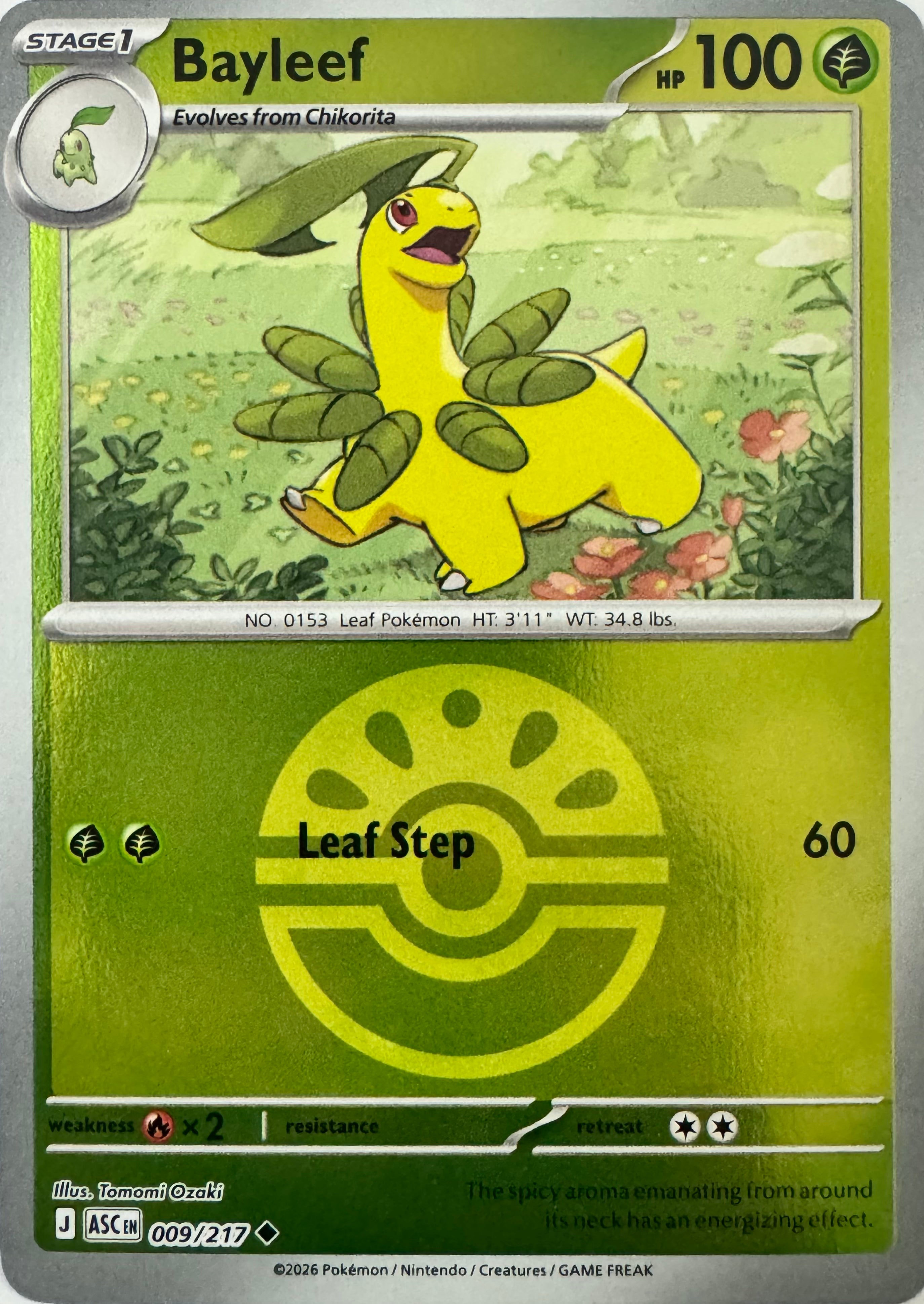 Pokemon Tcg Bayleef 009/217 (Friend Ball)