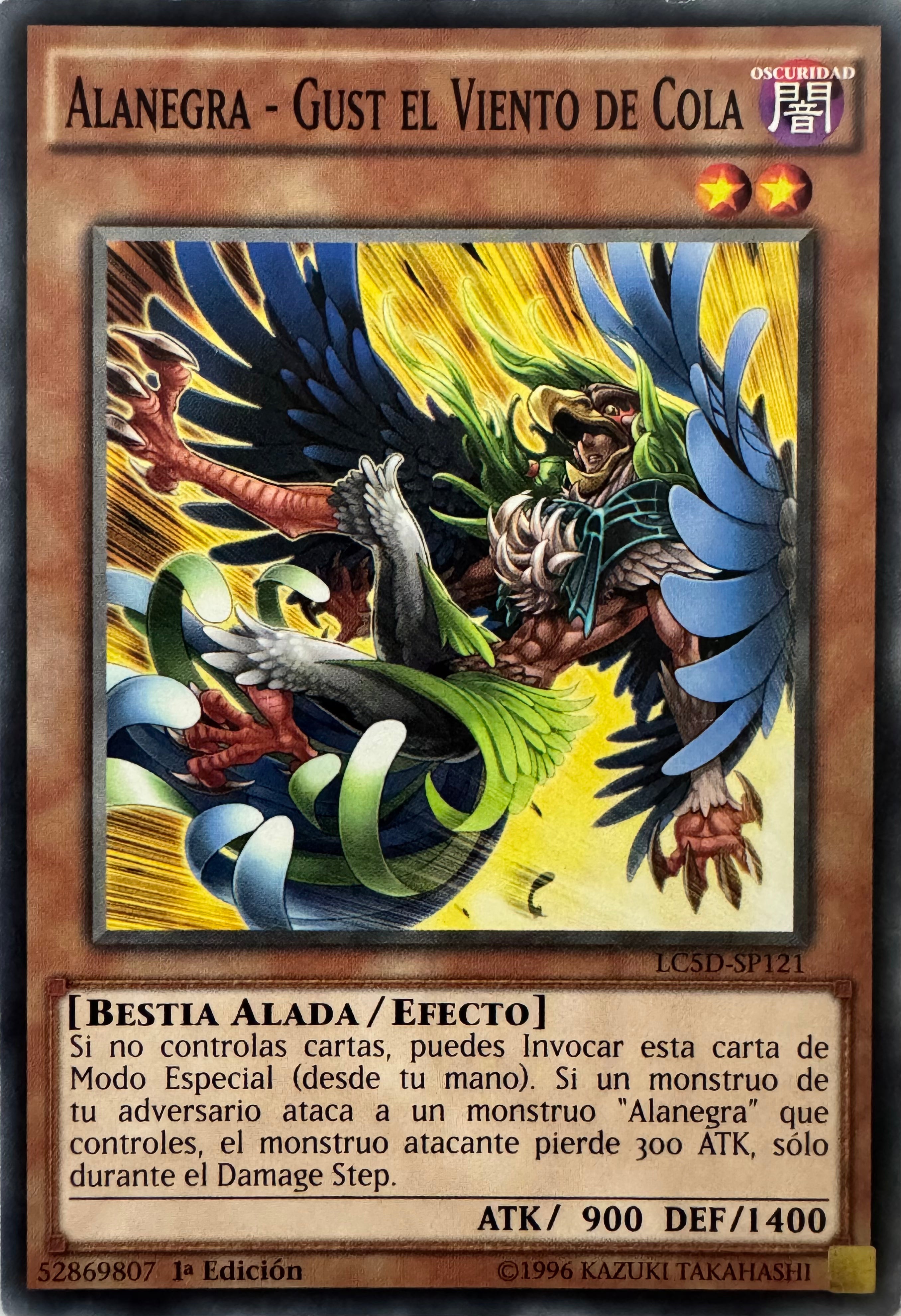 Yugioh! Alanegra - Gust El Viento De Cola Lc5d-sp121 1a Edición