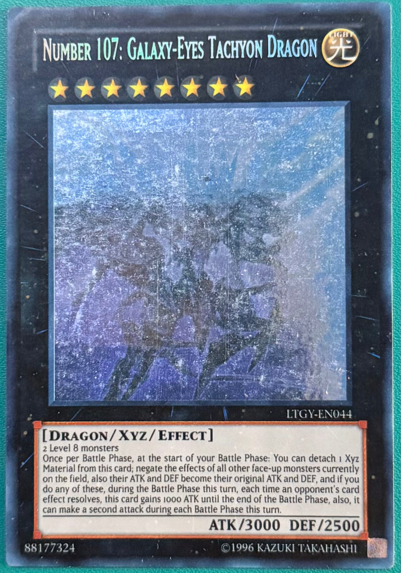 Yugioh! Number 107 Galaxy Eyes Tachyon Dragon LTGY-EN044 (Ghost Rare)