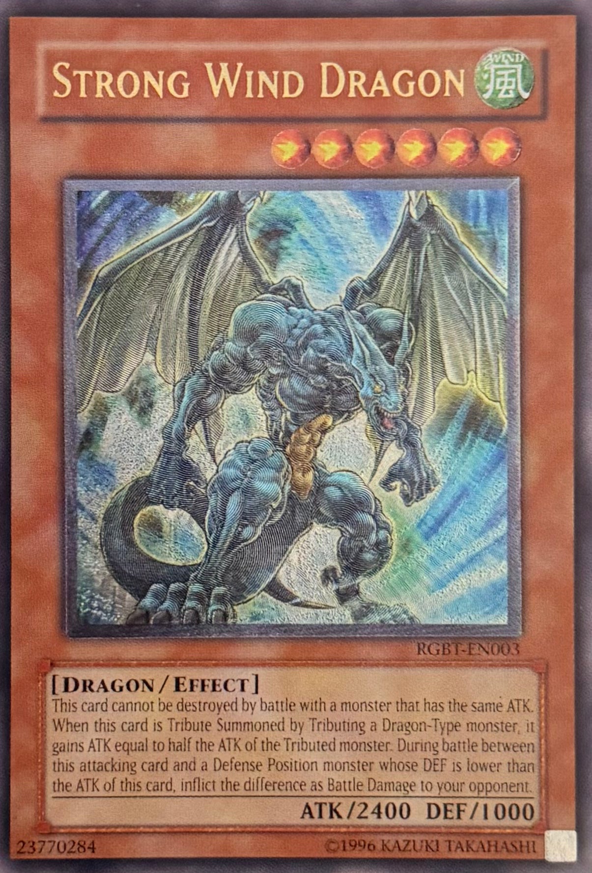 Yugioh! Strong Wind Dragon RGBT-EN003