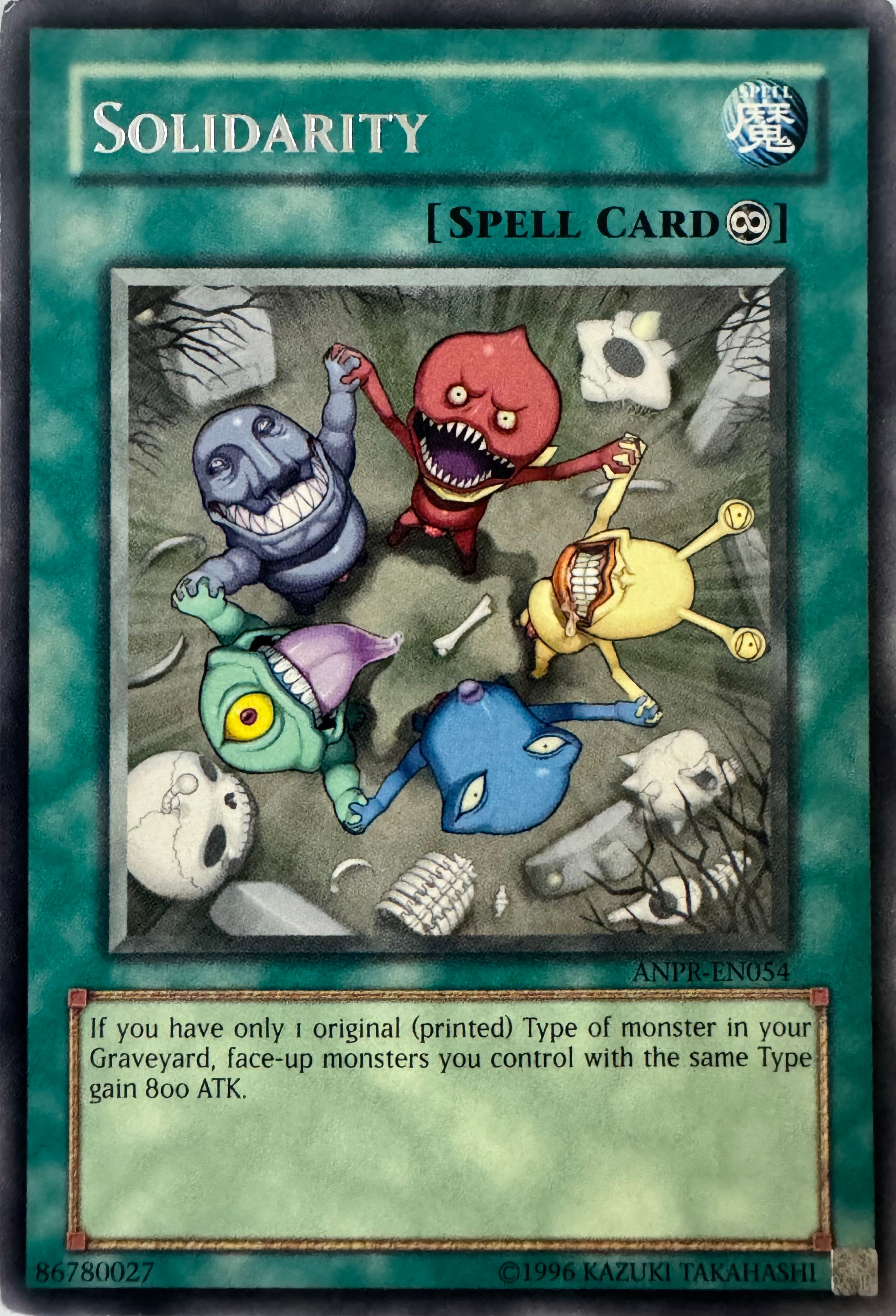 Yugioh! Solidarity Anpr-en054 Rare