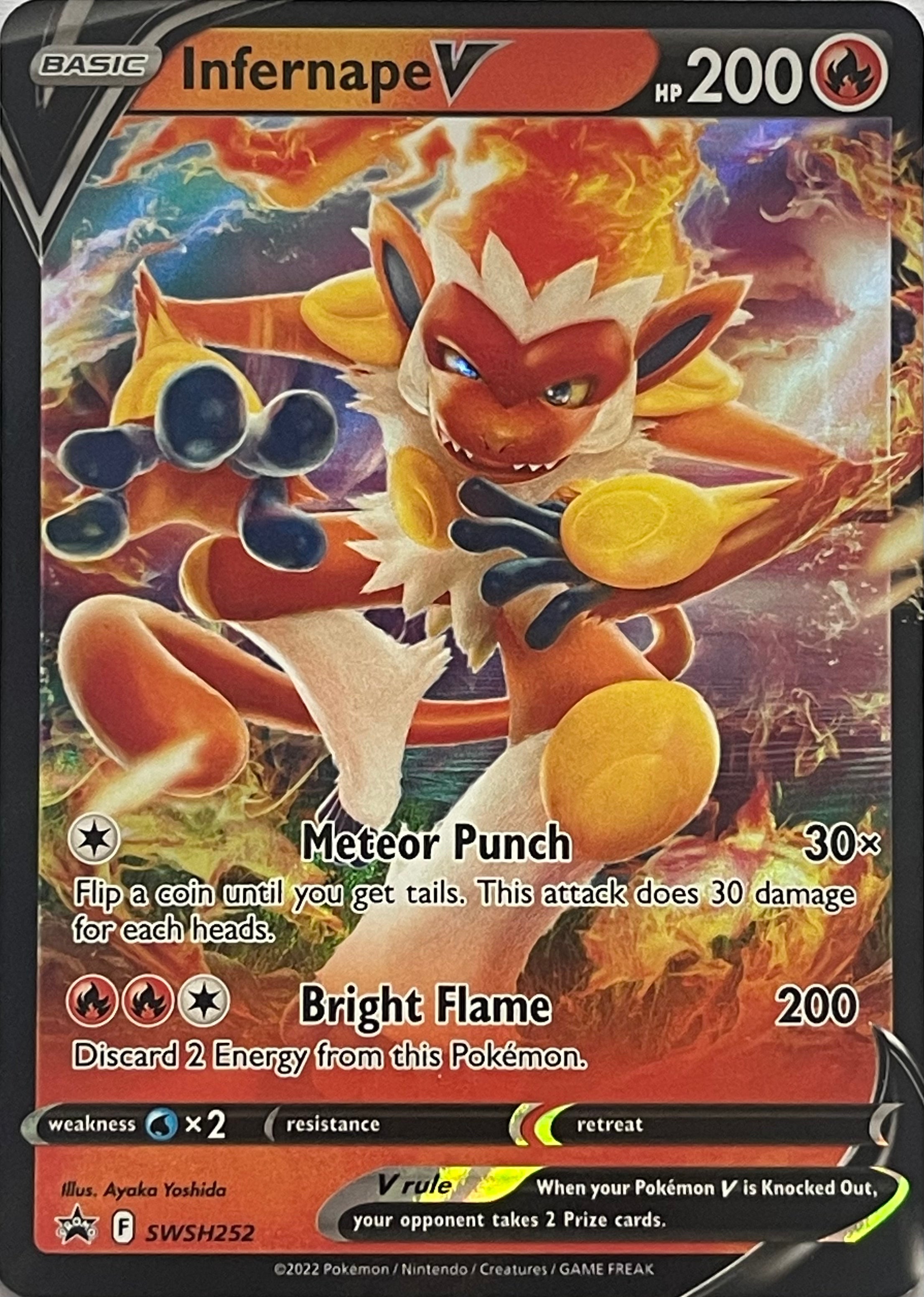Pokemon Tcg Infernape V SWSH252 Promo