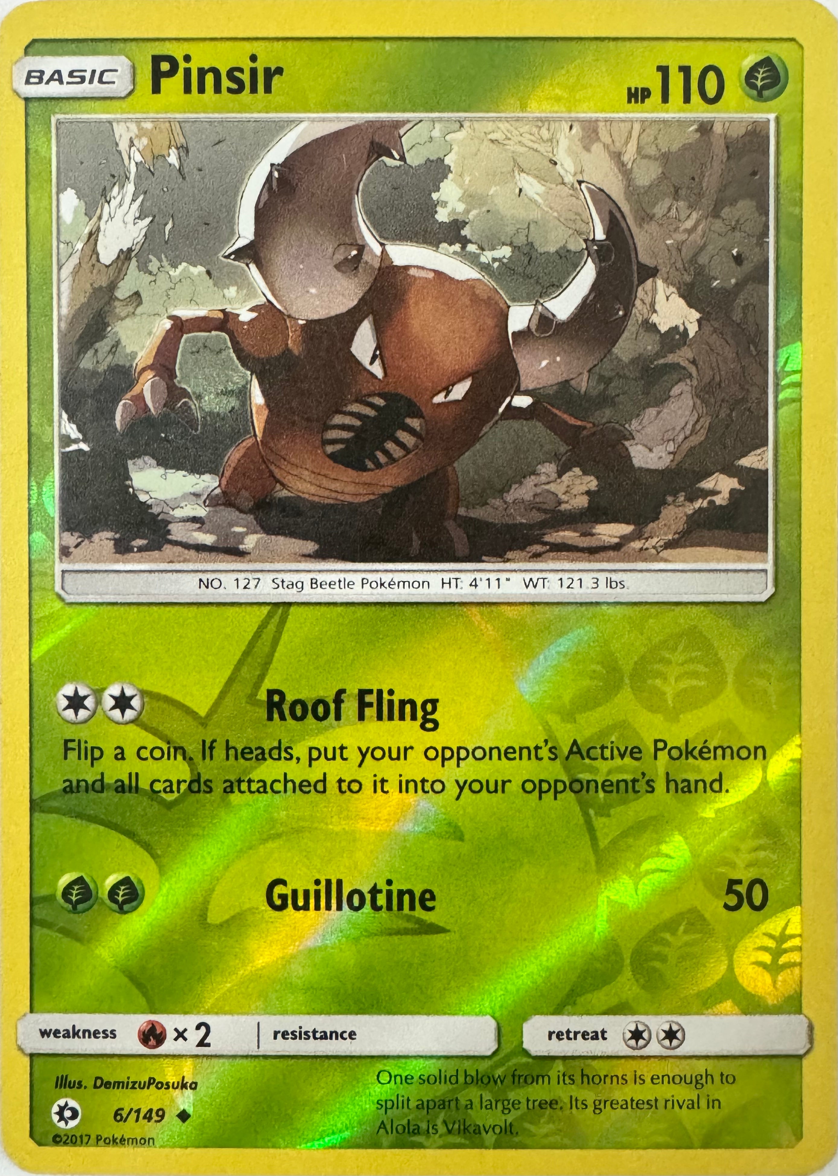 Pokemon Tcg Pinsir 6/149 Reverse