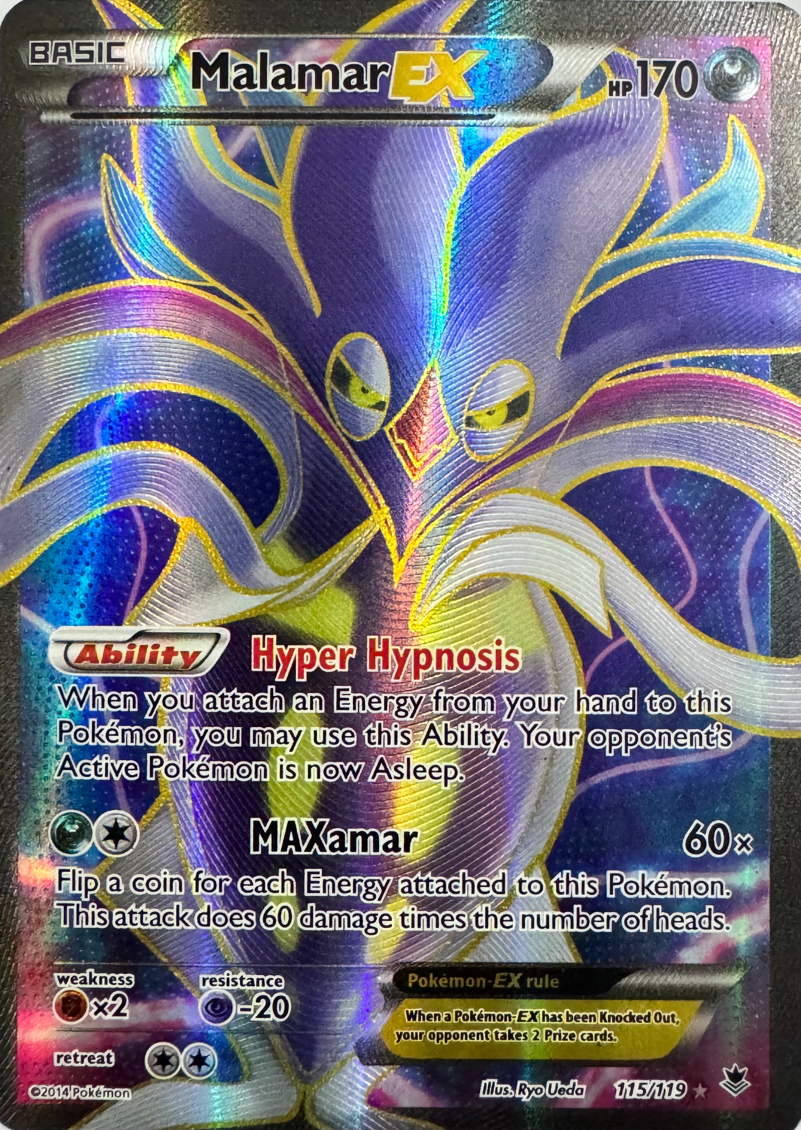 Pokemon Tcg Malamar Ex 115/119
