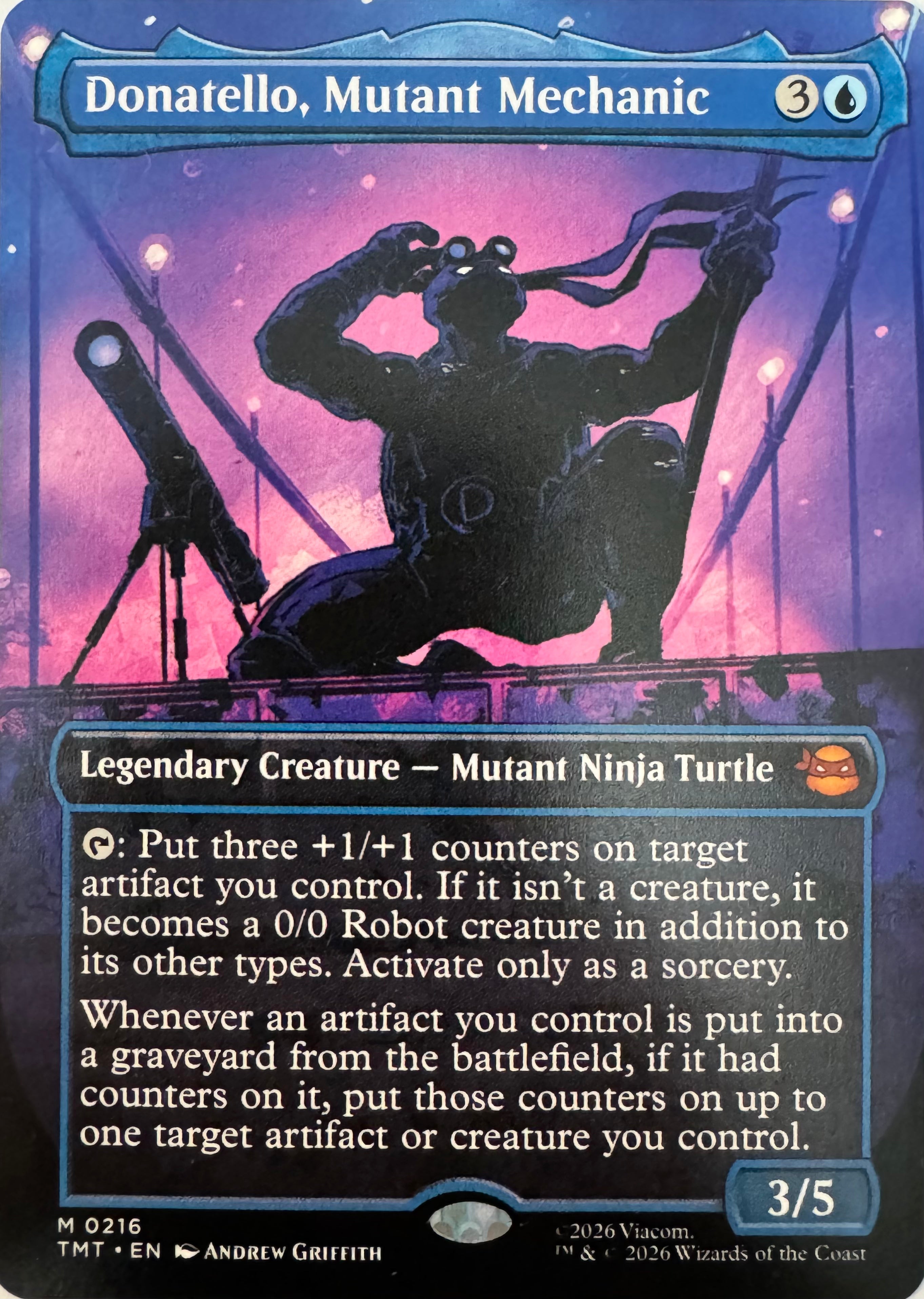 Magic Donatello, Mutant Mechanic 0216 (Borderless)