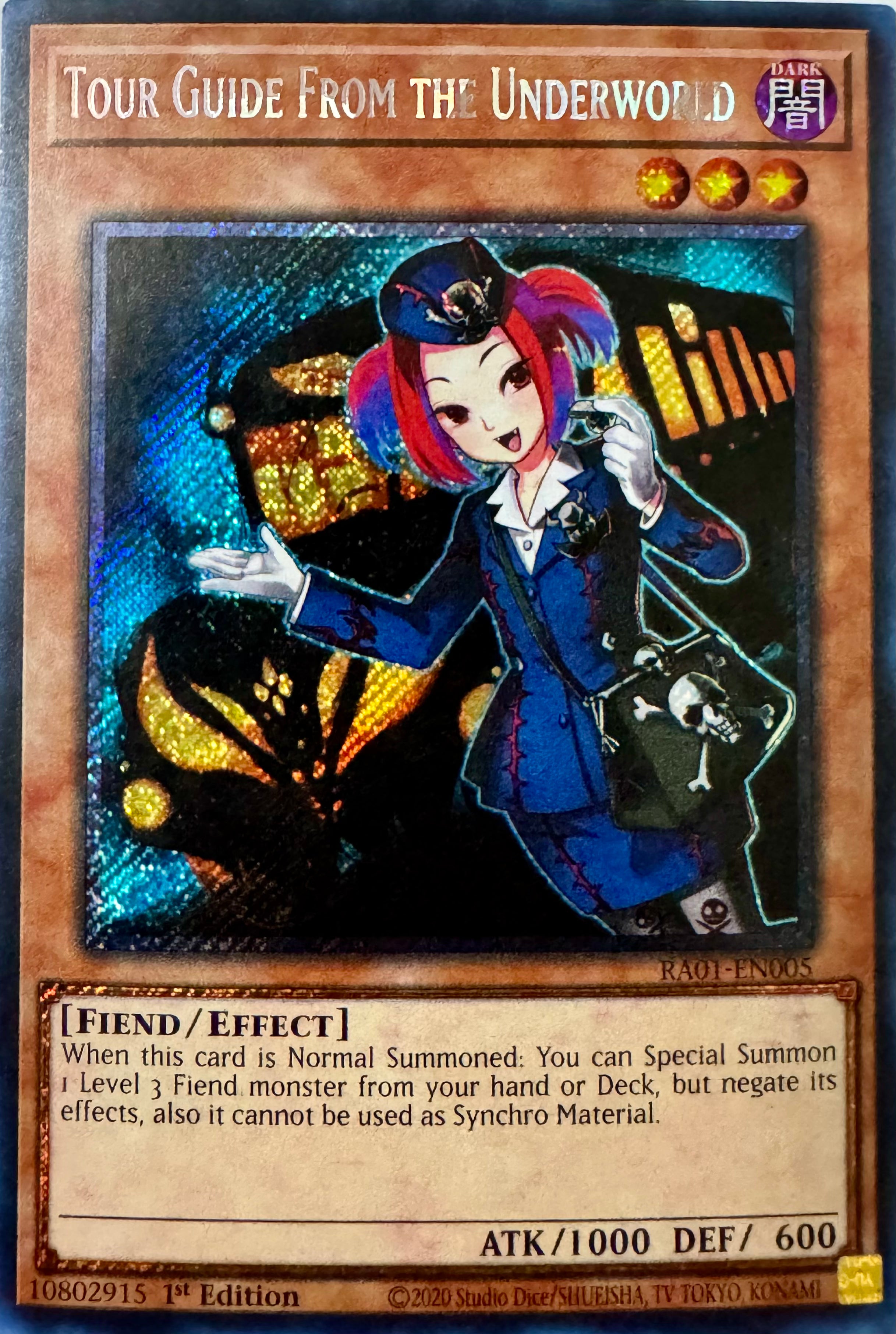 Yugioh Tcg Tour Guide From The Underworld Ra01-En005 Secret Rare