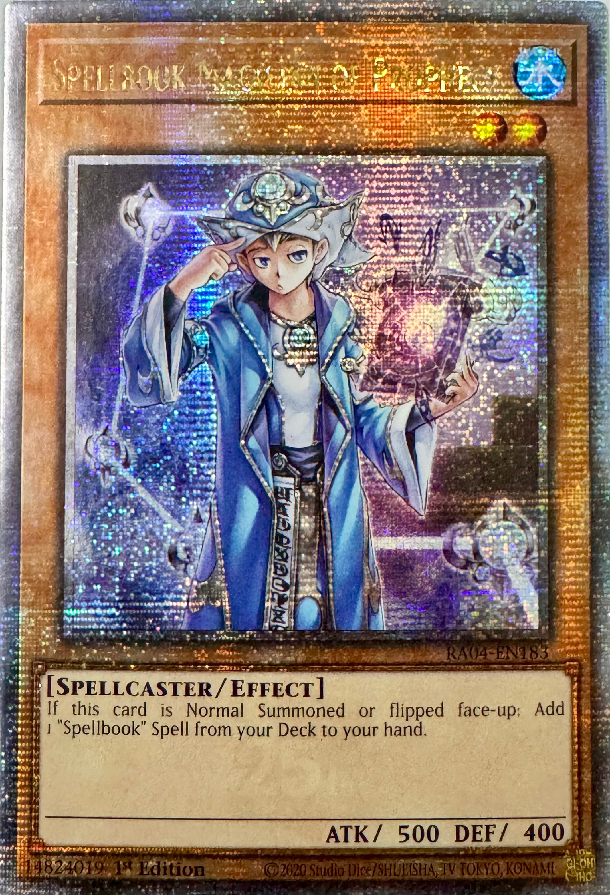 Yugioh Tcg Spellbook Magician Of Prophecy Ra04-en183 Quarter Century