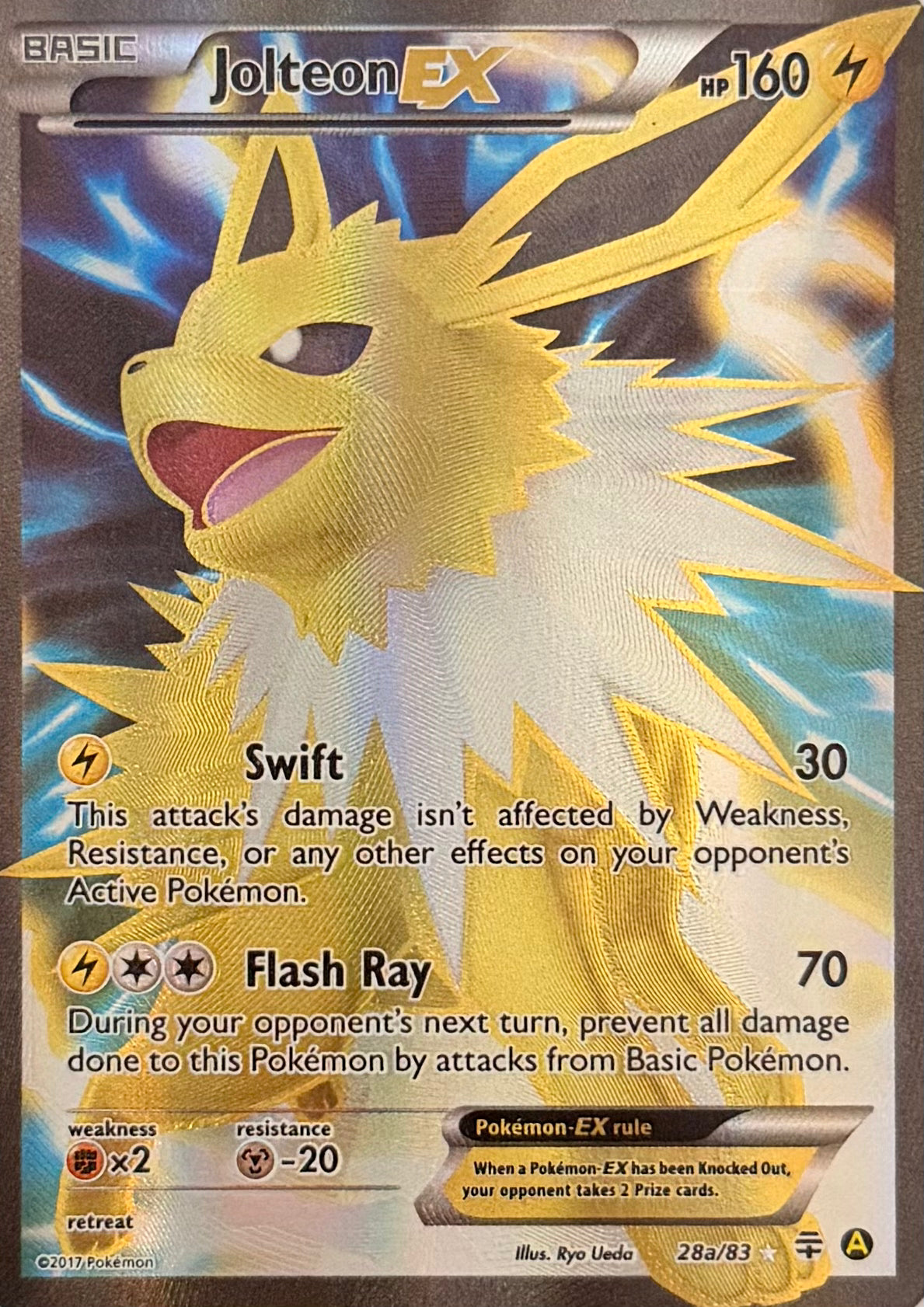 Pokemon Tcg Jolteon Ex 28a/83
