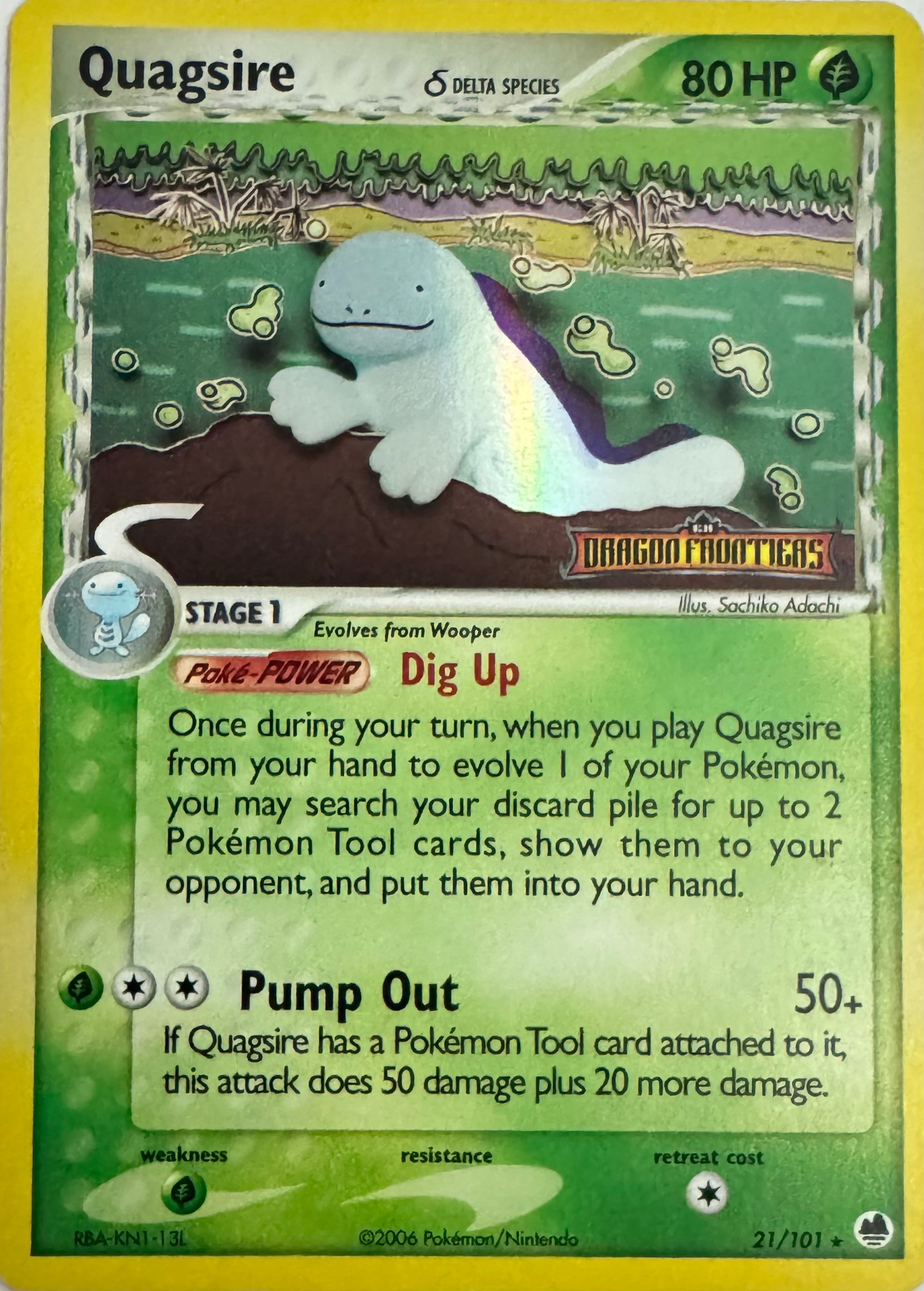 Pokemon Tcg Quagsire 21/101 Holo (Stamped)