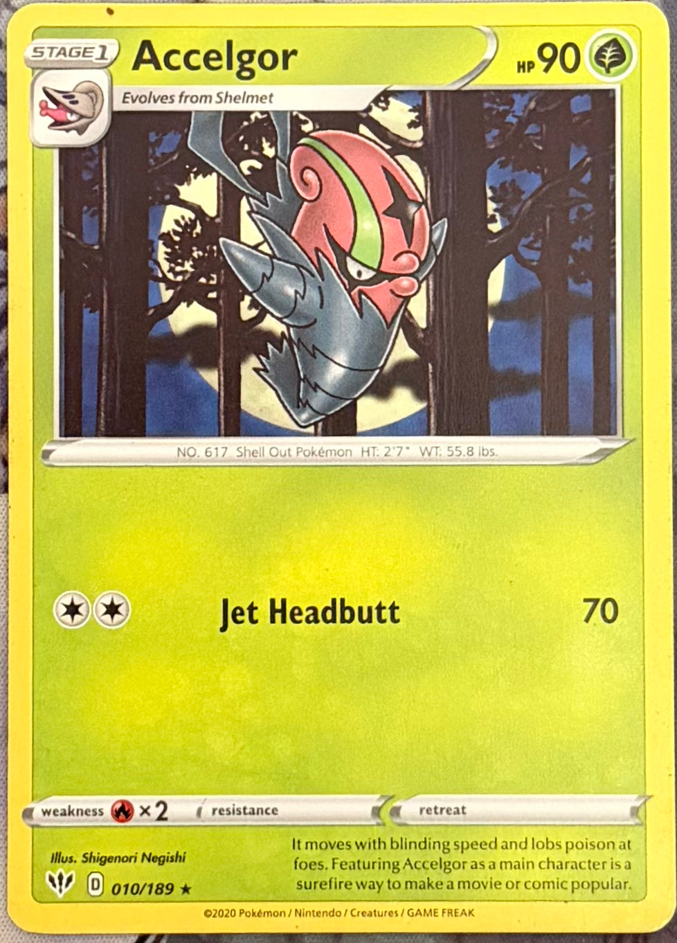 Pokemon Tcg Accelgor 010/189