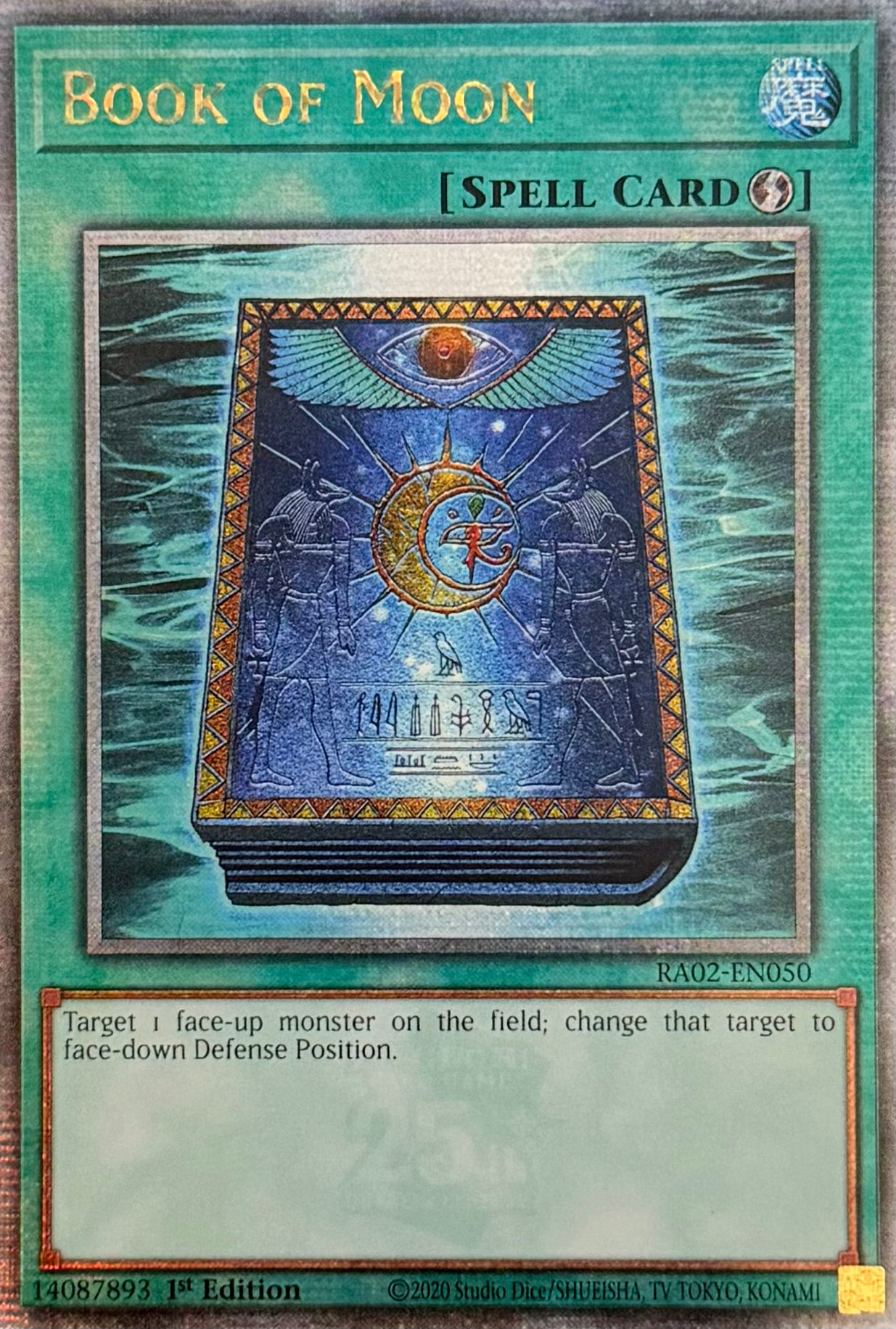 Yugioh! Book Of Moon RA02-EN050 Quarter Century