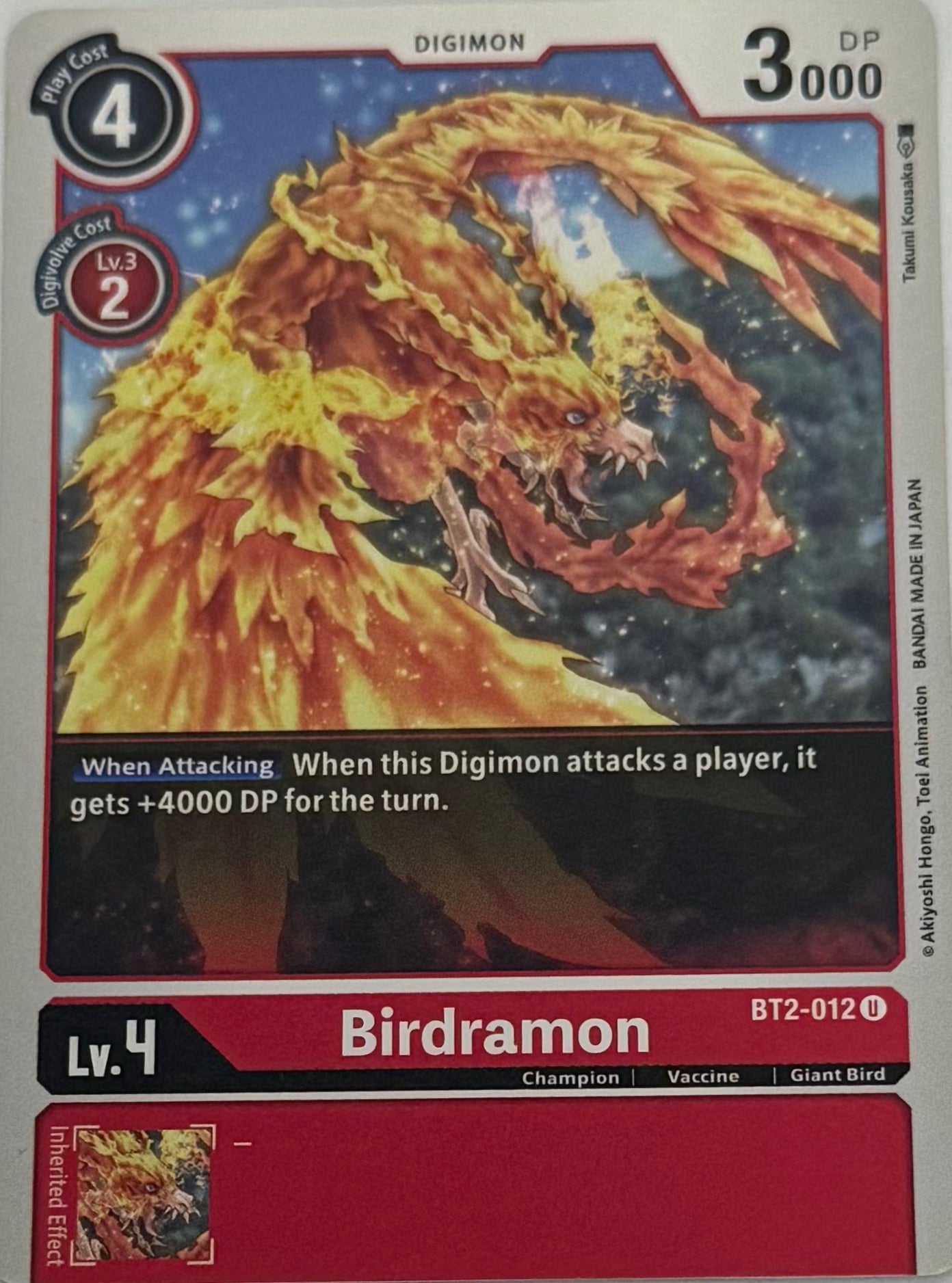Digimon Tcg Birdramon Bt2-012