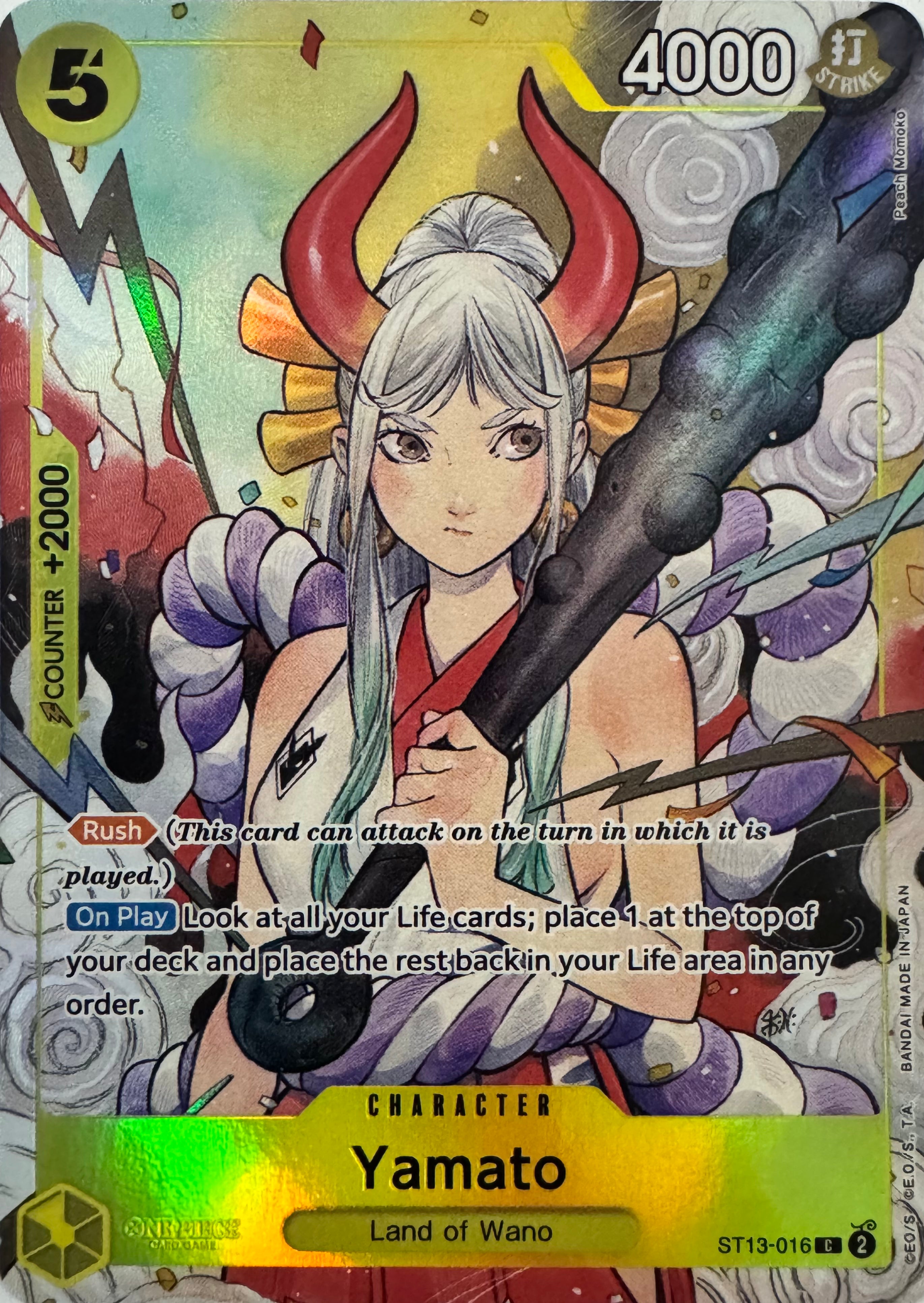 One Piece Tcg Yamato St13-016 Foil
