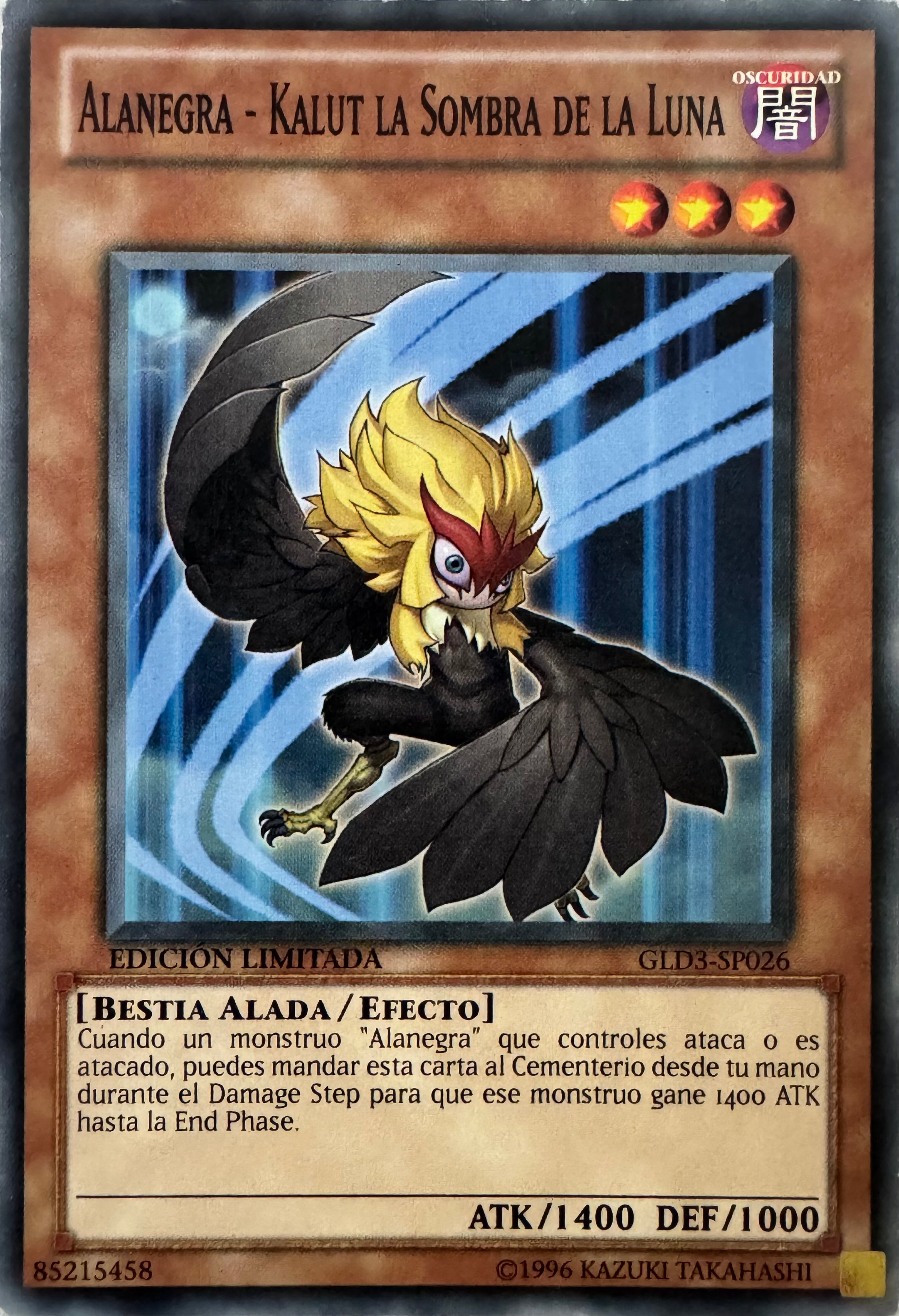 Yugioh! Alanegra - Kalut La Sombra De La Luna Gld3-sp026 Edición Limitada