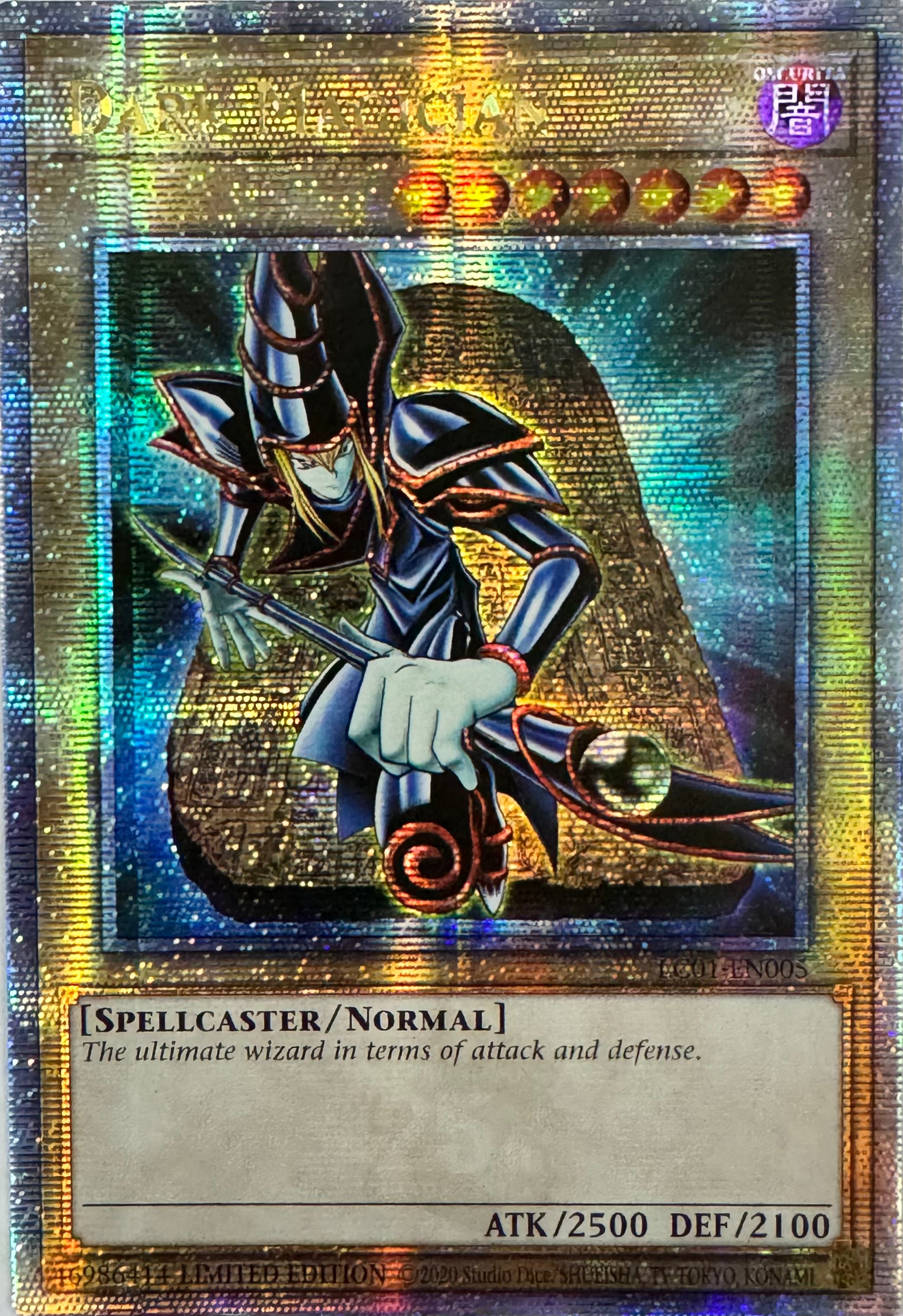Yugioh! Dark Magician Lc01-en005 Limited Edition Quarter