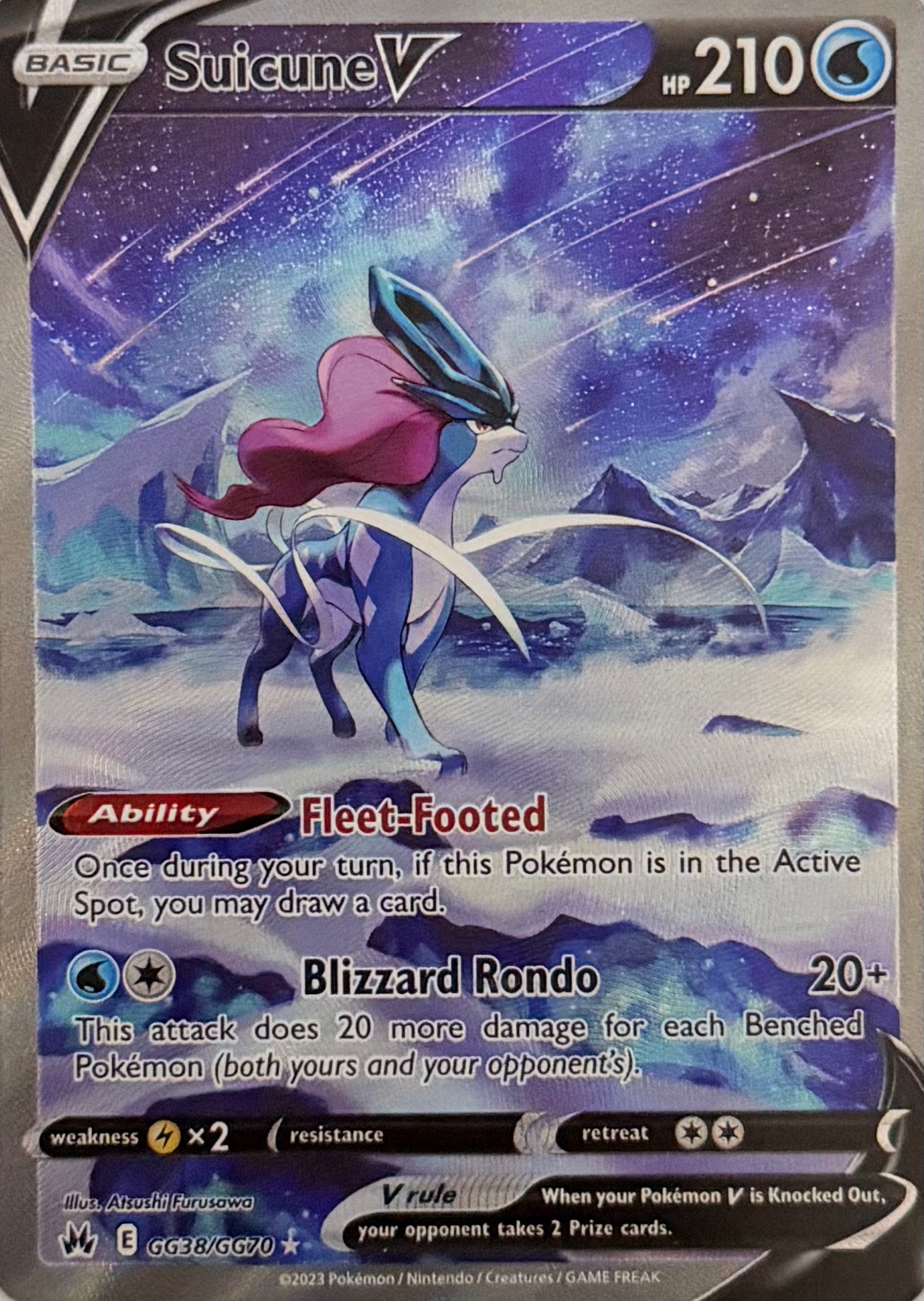 Pokemon Tcg Suicune V GG38/GG70