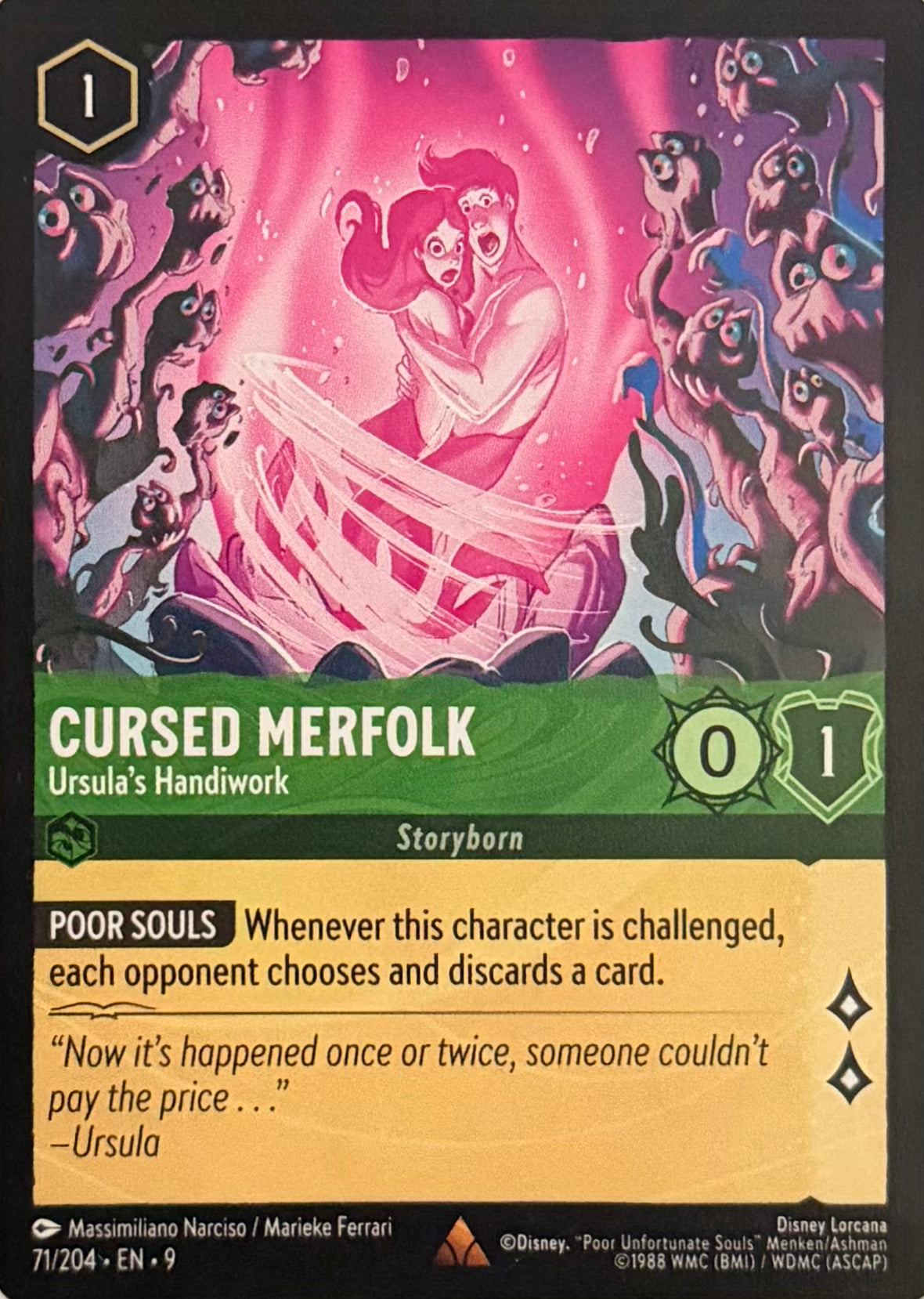 Disney Lorcana Cursed Merfolk 71/204