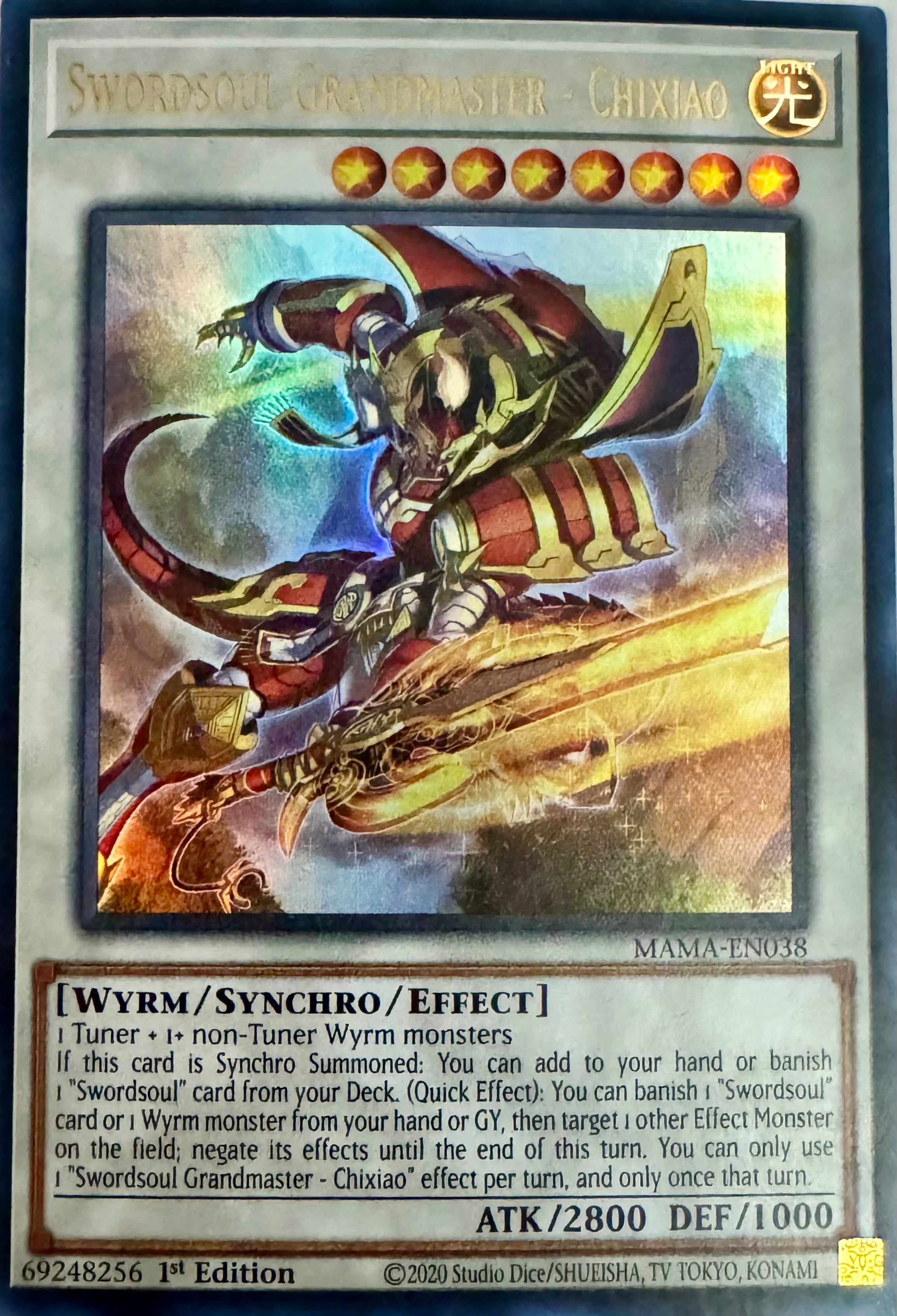 Swordsoul Grandmaster - Chixiao MAMA-EN038 Ultra Rare