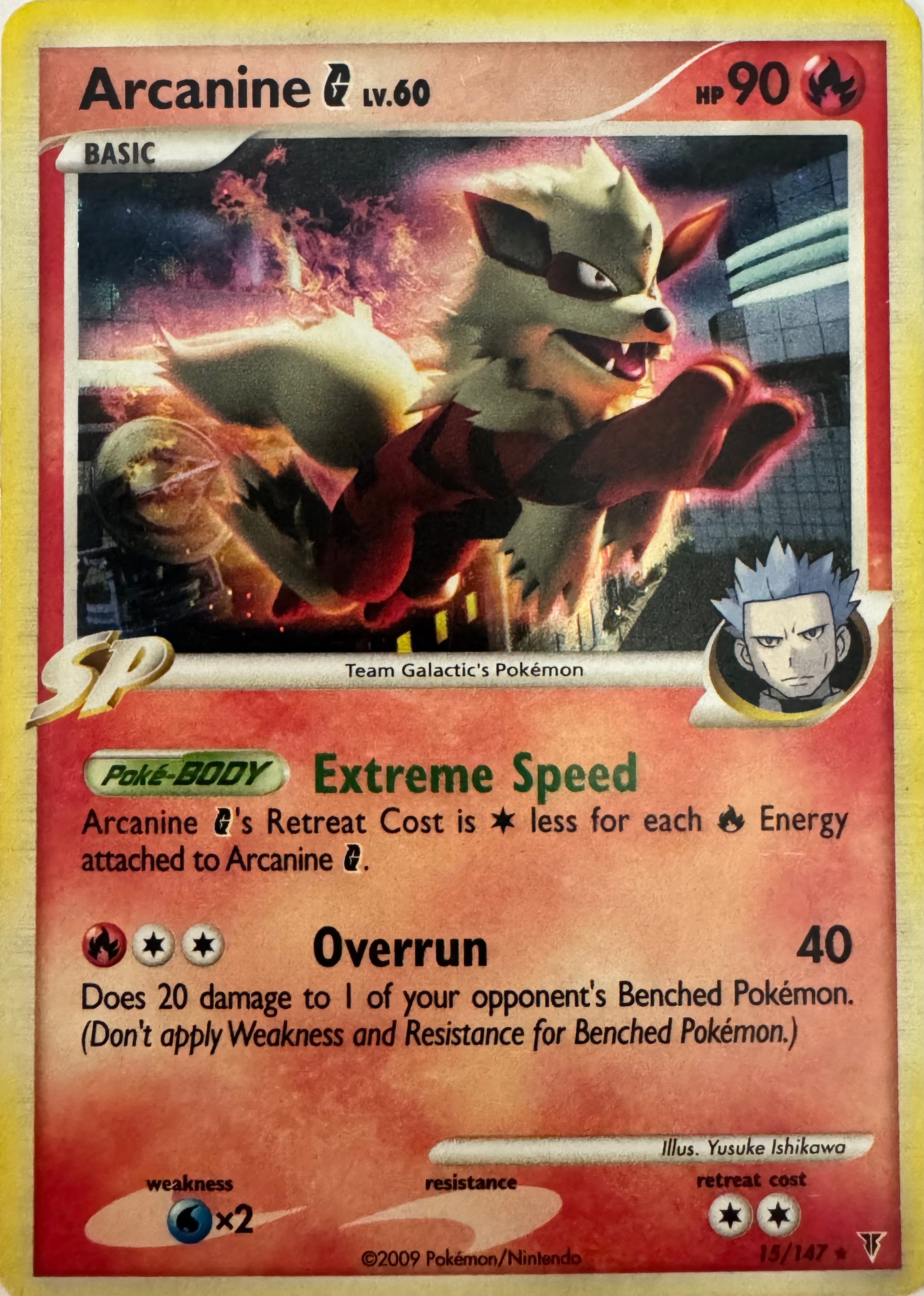 Pokemon Tcg Arcanine G Lv.60 15/147 Holo